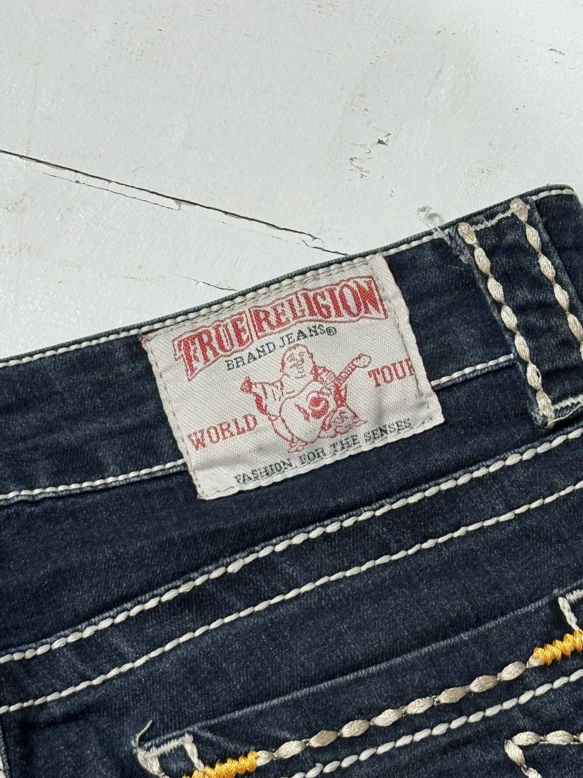 True Religion VINTAGE TRUE RELIGION 2000s CONTRAST SEAMS BREECHES Size 30" / US 8 / IT 44 - 8 Thumbnail