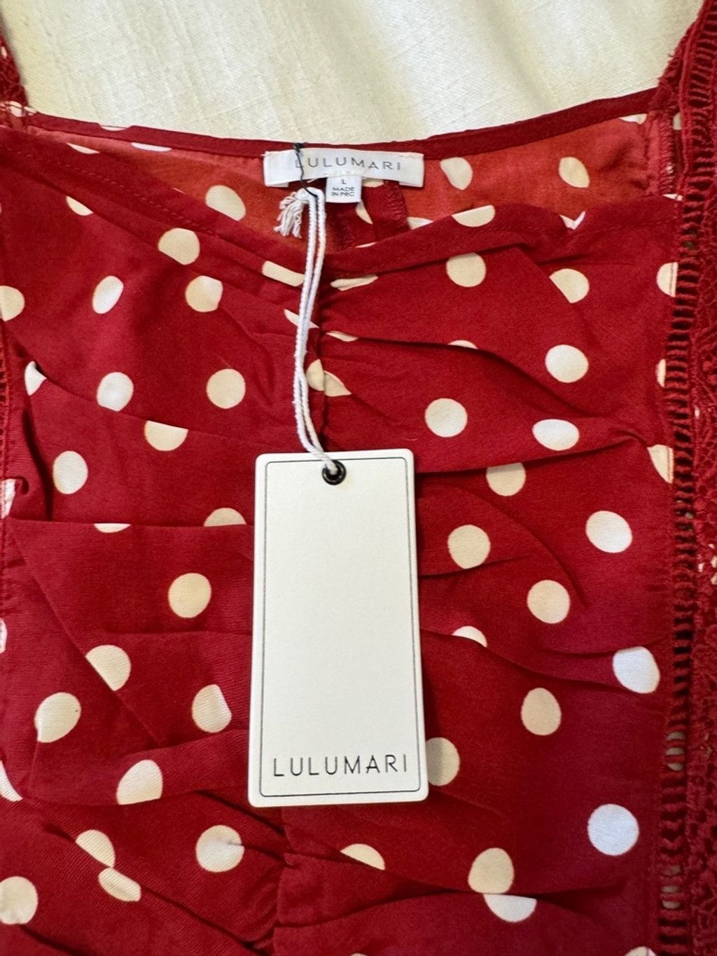 Other Lulumari | Summer Crop Sleeveless Blouse | Large Size L / US 10 / IT 46 - 9 Thumbnail