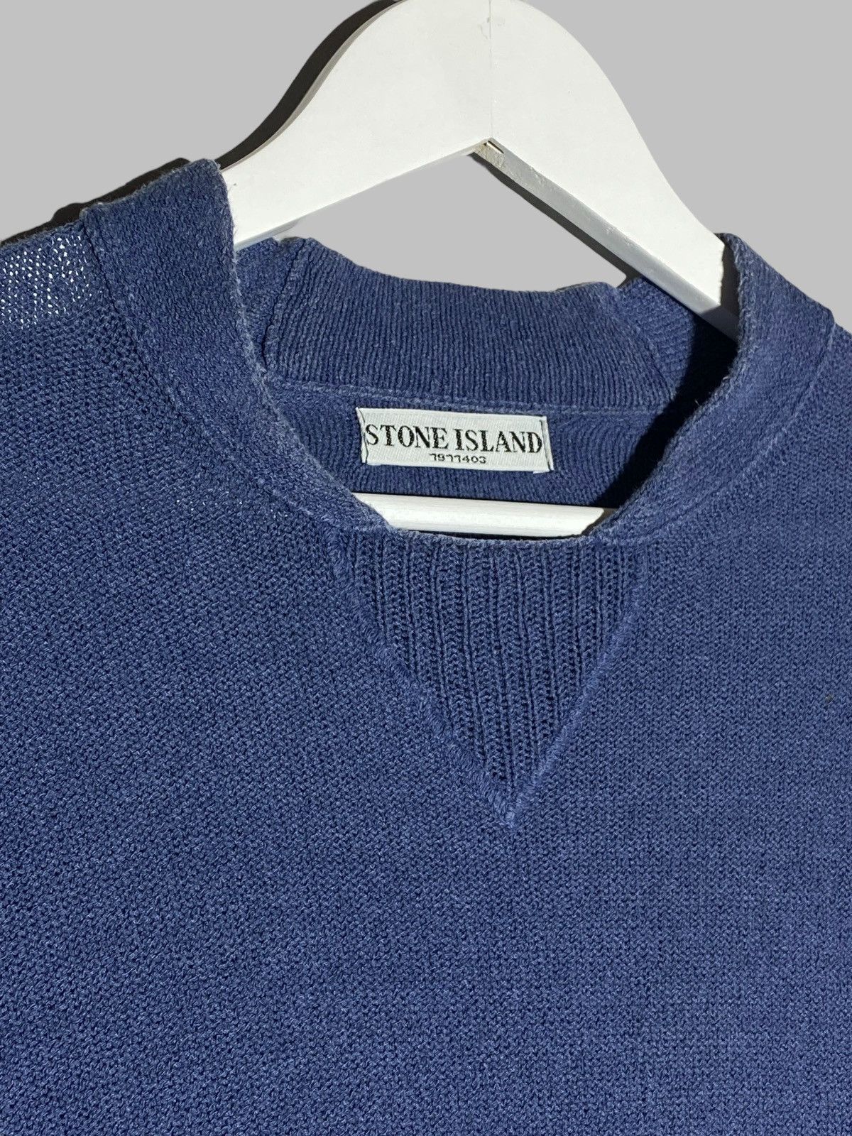 Stone Island × Vintage 🔥 VINTAGE STONE ISLAND KNIT SWEATER OLD PATCH Y2K VIBES Size US M / EU 48-50 / 2 - 8 Thumbnail