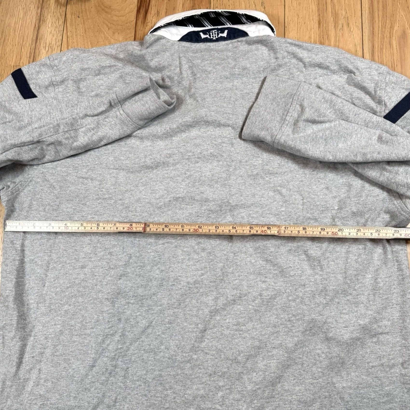 Tommy Hilfiger VINTAGE Tommy Hilfiger Rugby Shirt Mens XXL Long Sleeve Stitched Crest Blue XL Polo Mens Size US XL / EU 56 / 4 - 6 Thumbnail