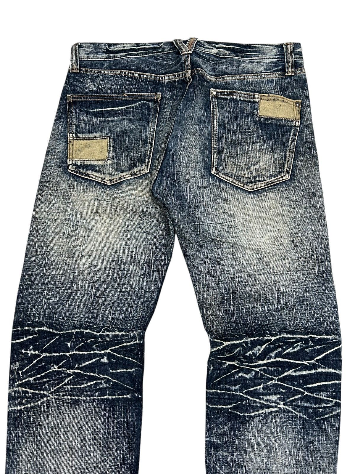 20471120 Sorridere Whisker Washed Distressed Texture Midnight Rebel Size US 33 - 15 Thumbnail