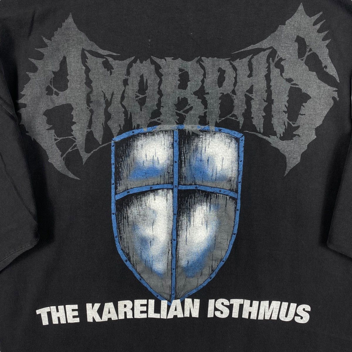 Band Tees × Vintage Vintage 90's AMORPHIS Band The Karelian Isthmus Album Tee Size US L / EU 52-54 / 3 - 5 Thumbnail