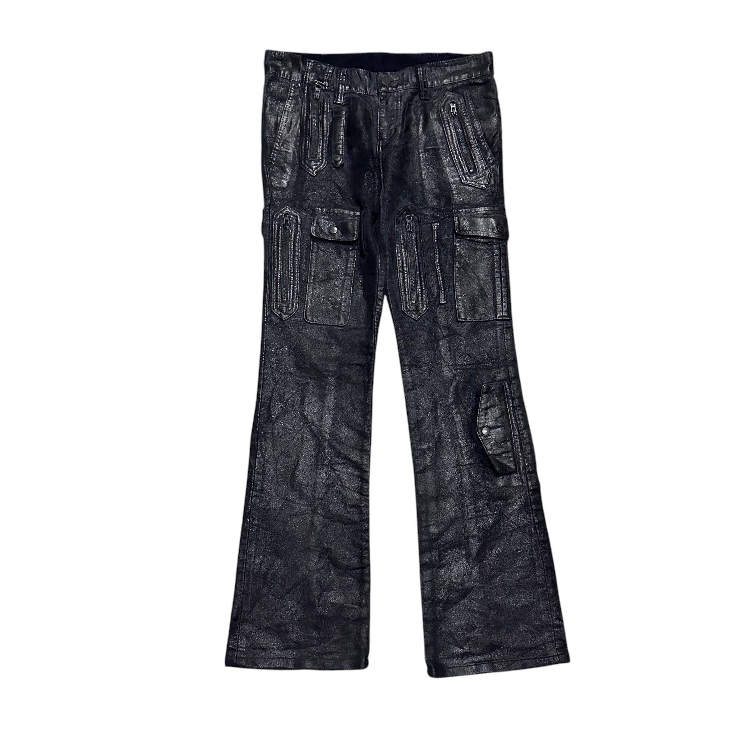 Tornado Mart 2000s Japanese Rageblue Flare Bootcut Leg Zip Cargo