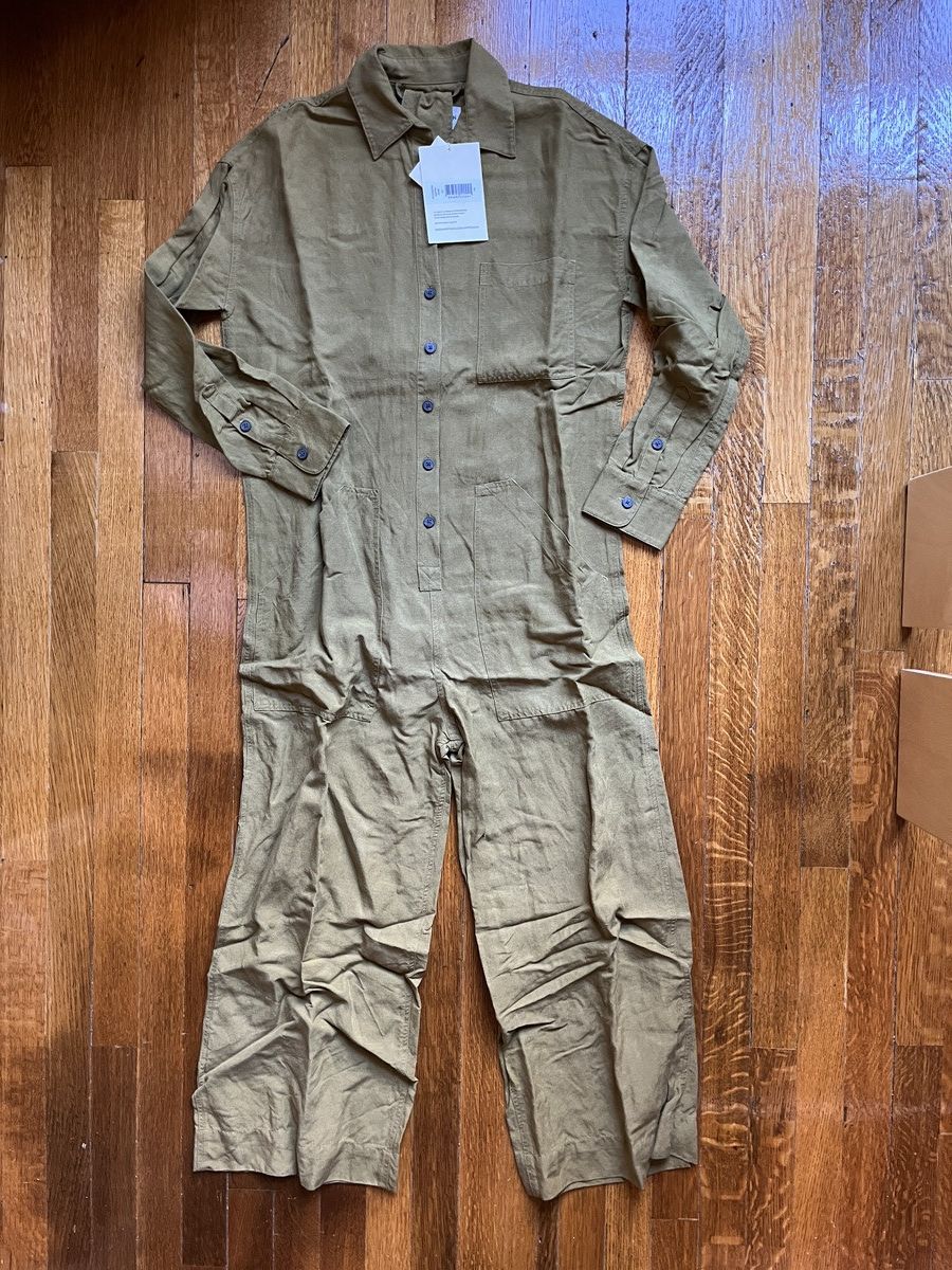 image of Mara Hoffman Agatha Jumpsuit in Olive, Women's (Size 24)