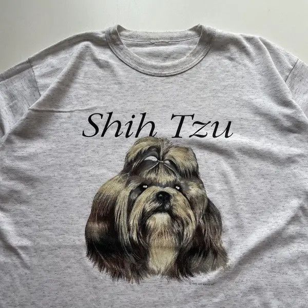 Vintage Vintage 90s Shih Tzu Dog Art Animal Art T Shirt Large Rare Size US L / EU 52-54 / 3 - 2 Thumbnail