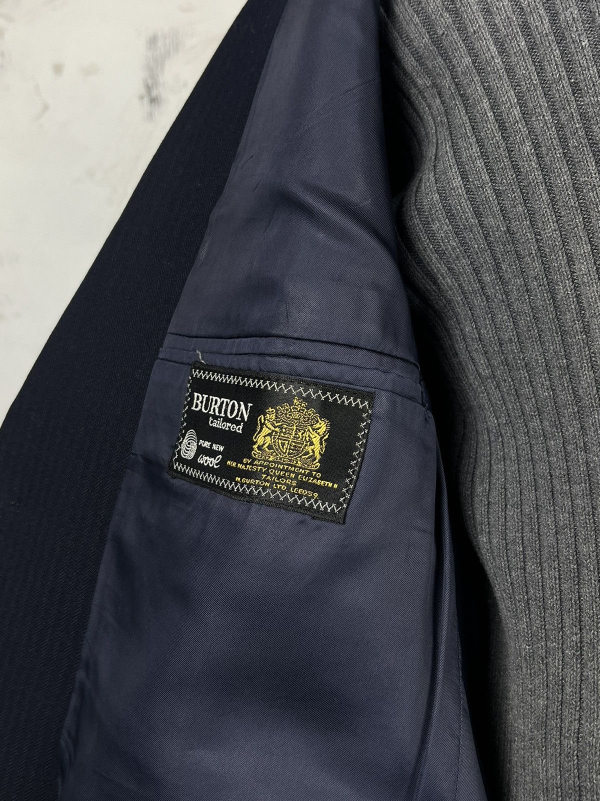 Burton Burton Tailored Navy Two Piece Suit Jacket Trousers L - XL Size 50R - 8 Thumbnail