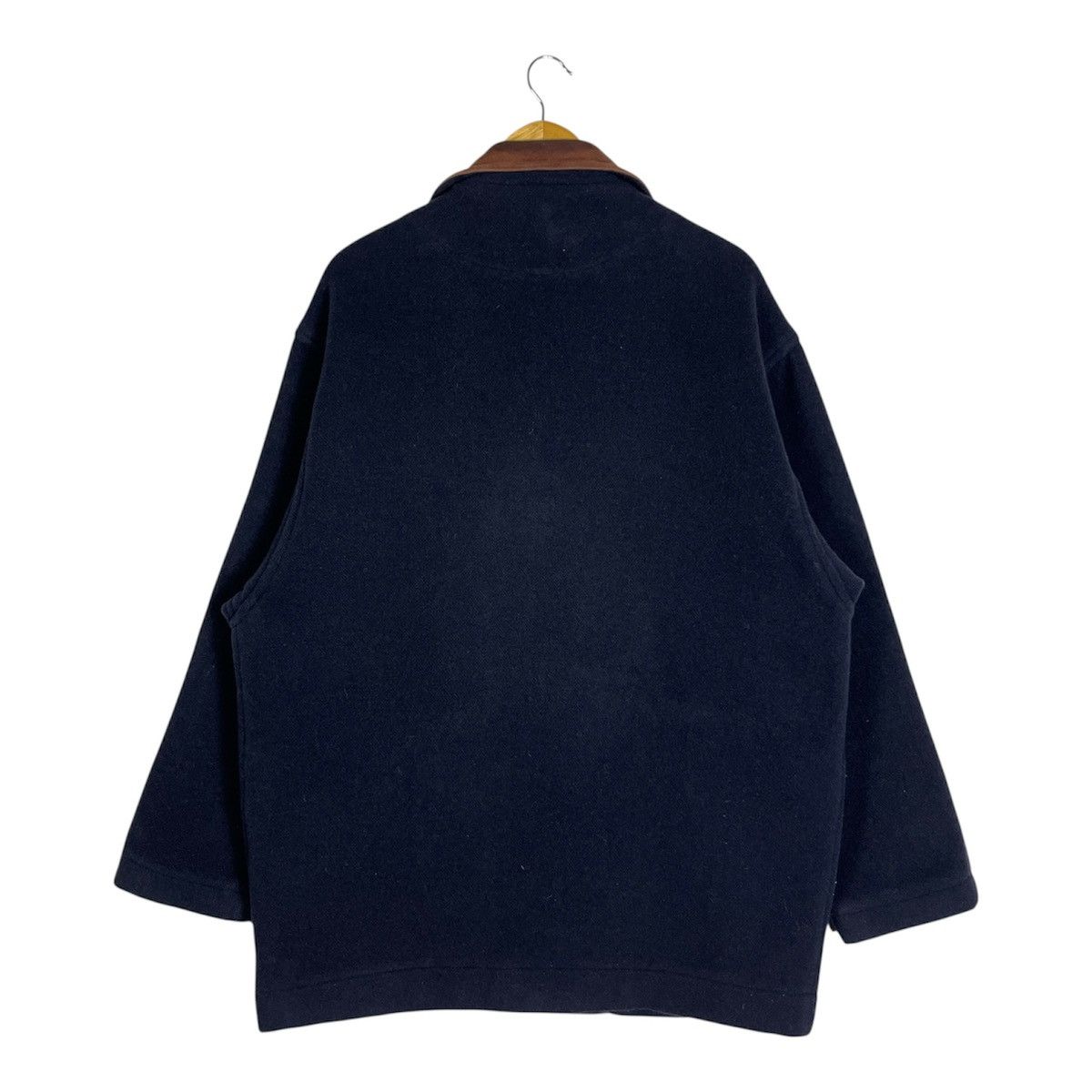 Valentino 80sValentino Garavani Beachwear Wool Ranch Coat Suede Collar Size US M / EU 48-50 / 2 - 2 Thumbnail