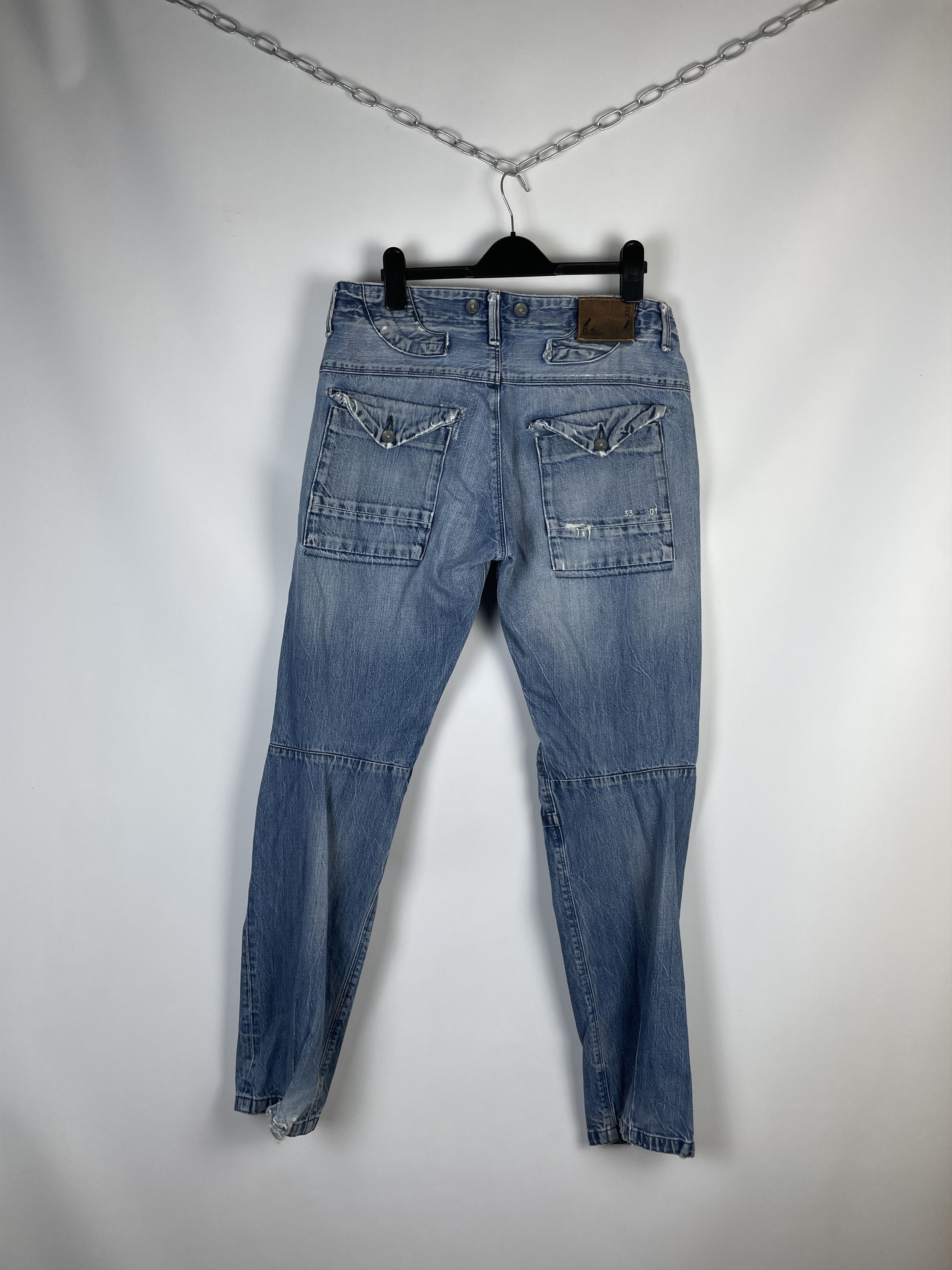 G-Star Vintage G-Star Raw Pants Double Knee Jeans Size US 33 - 2 Thumbnail