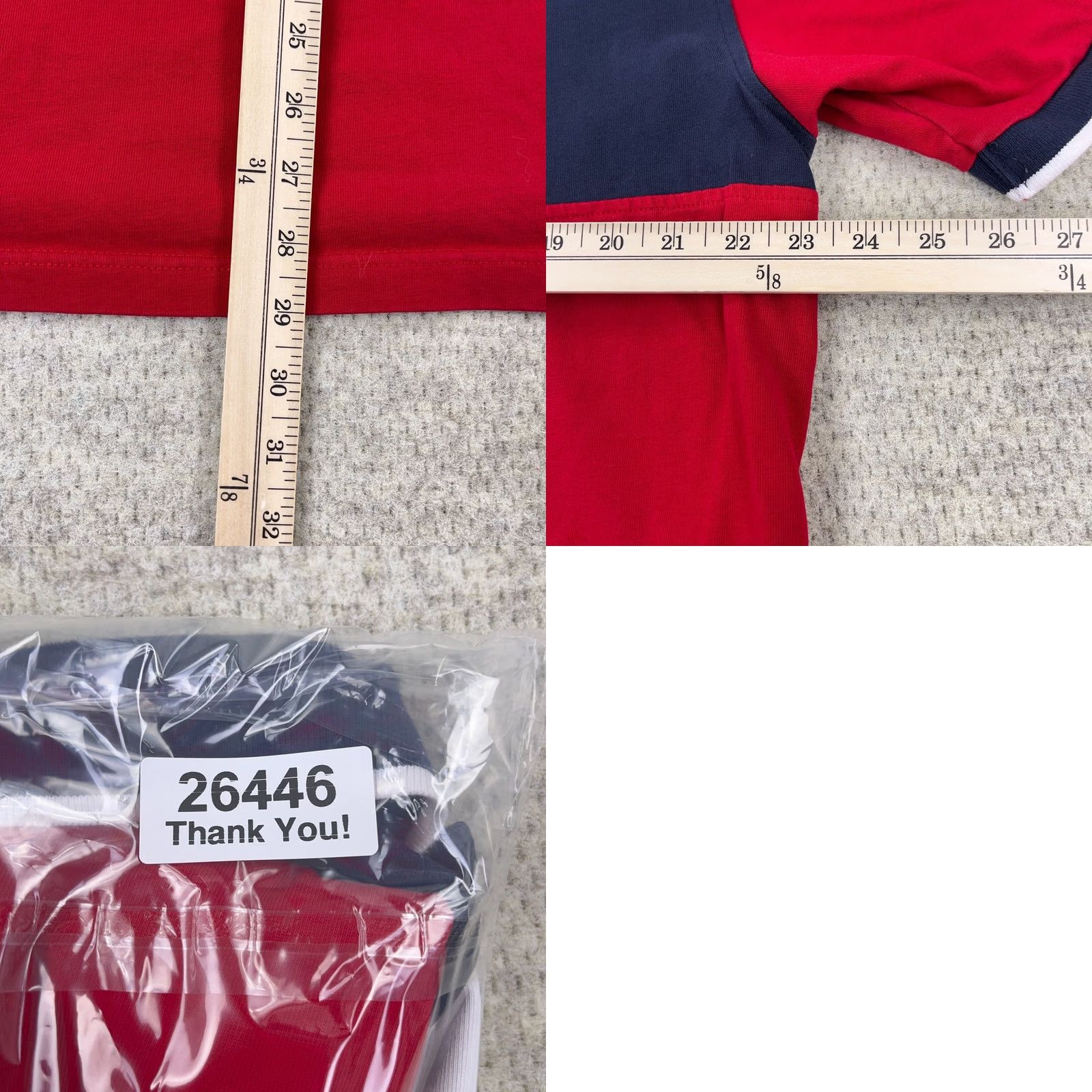 Nautica Nautica Rugby Shirt Men XL Red White Blue Colorblock Y2K Retro Flags Adult Size US XL / EU 56 / 4 - 9 Thumbnail