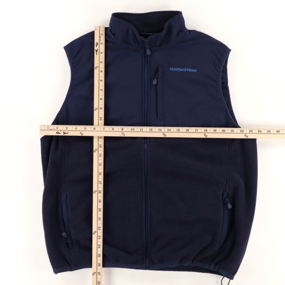 Vineyard Vines Vineyard Vines Waffle Fleece Solid Mock Jacket Navy Men's XL Shirt Size US XL / EU 56 / 4 - 3 Thumbnail