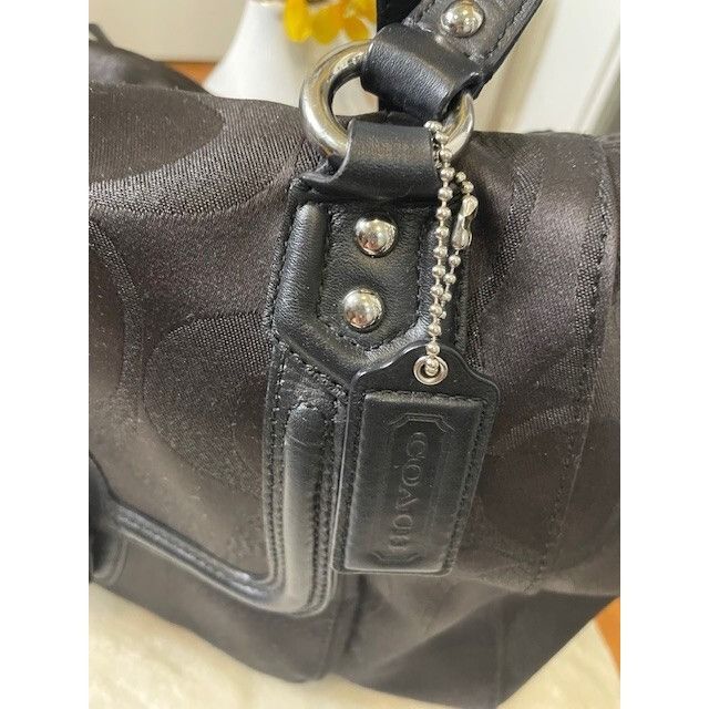Coach Authentic Coach Leather Trim Black Campbell signature satche Size ONE SIZE - 4 Thumbnail