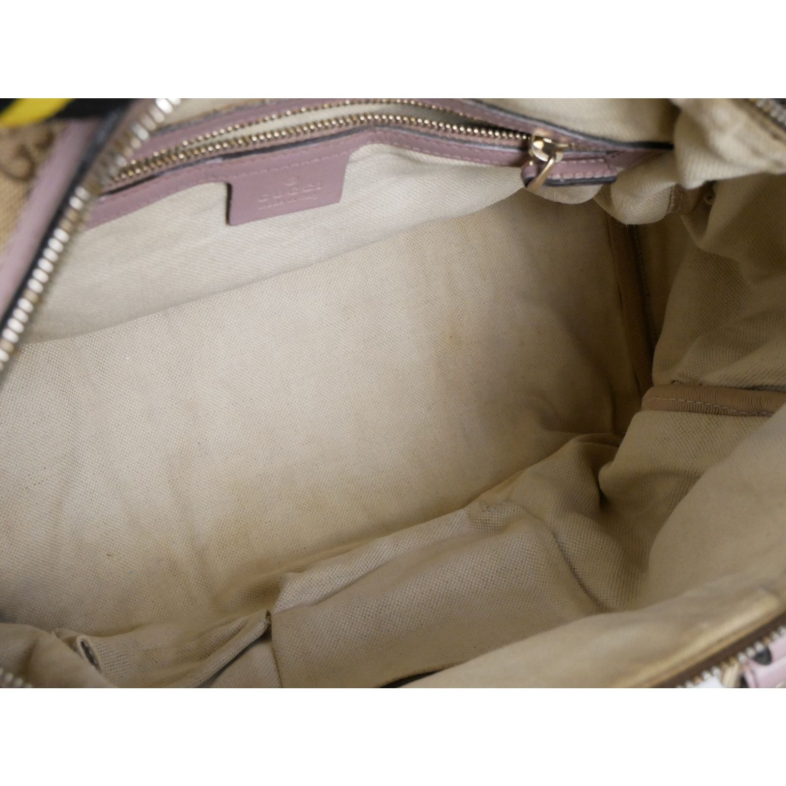 Gucci Gucci Monogram Pink Blue Web Boston Bag Size ONE SIZE - 8 Thumbnail