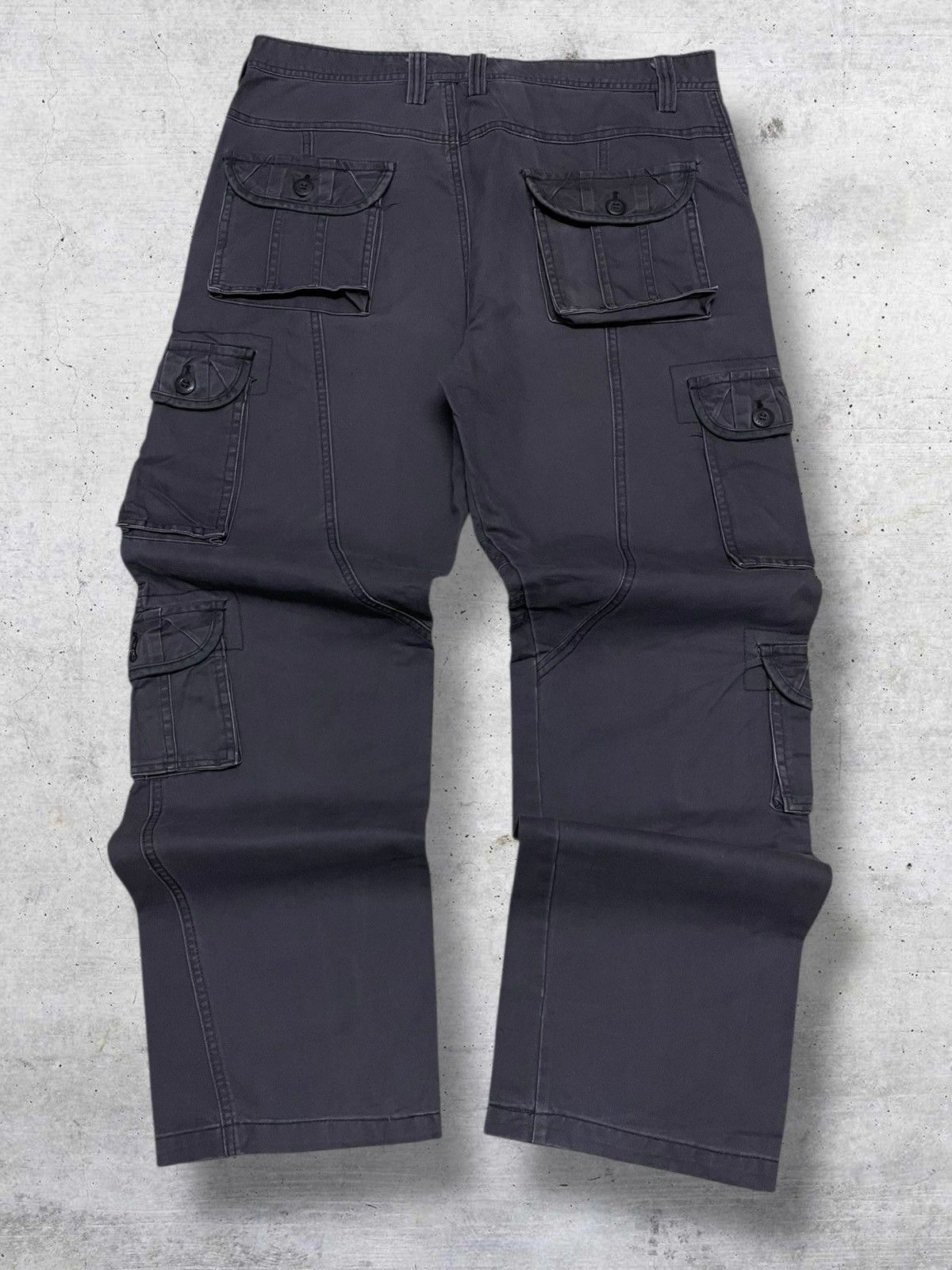 Japanese Brand VINTAGE QIANYIGE JAPAN 90S DESIGNER UTILITY COMBAT CARGO Size US 33 - 10 Thumbnail