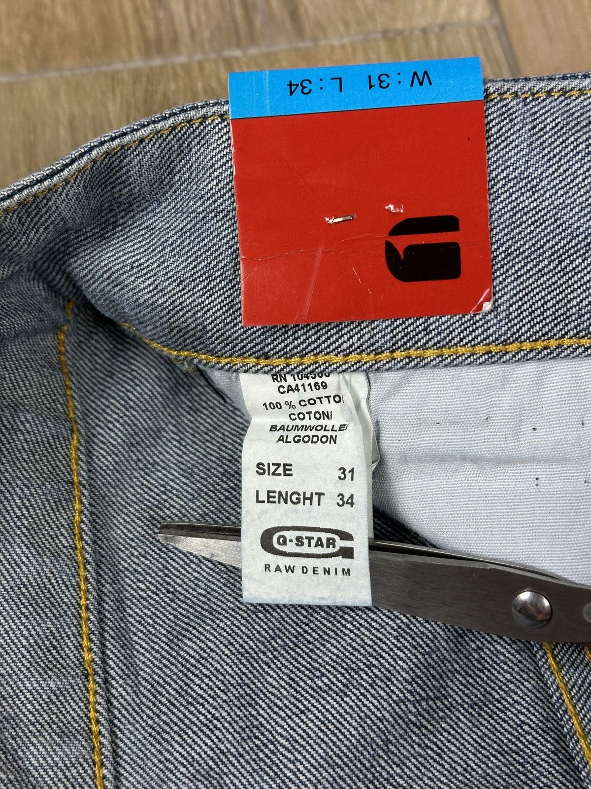G-Star × Vintage NEW!!! G-Star Raw Ruger Straight Denim Blue Jeans 31x34 Size US 31 - 8 Thumbnail