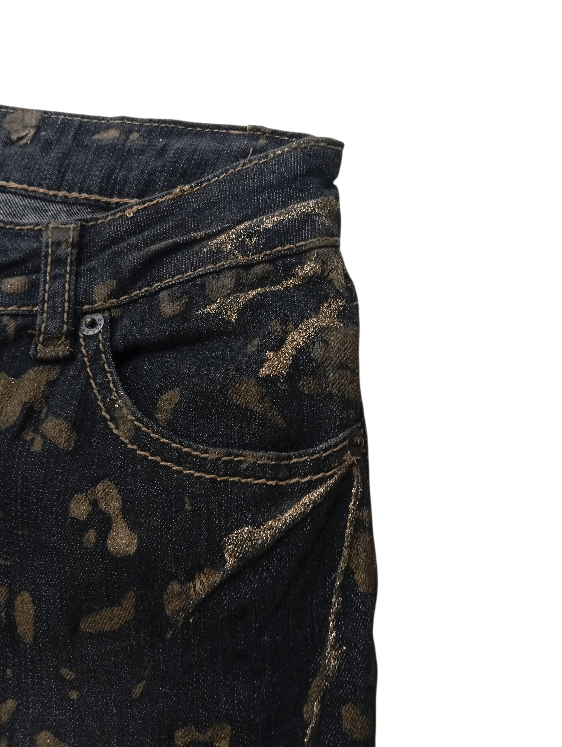 Japanese Brand Jessi highrise paint skinny jeans Size 28" / US 6 / IT 42 - 5 Thumbnail