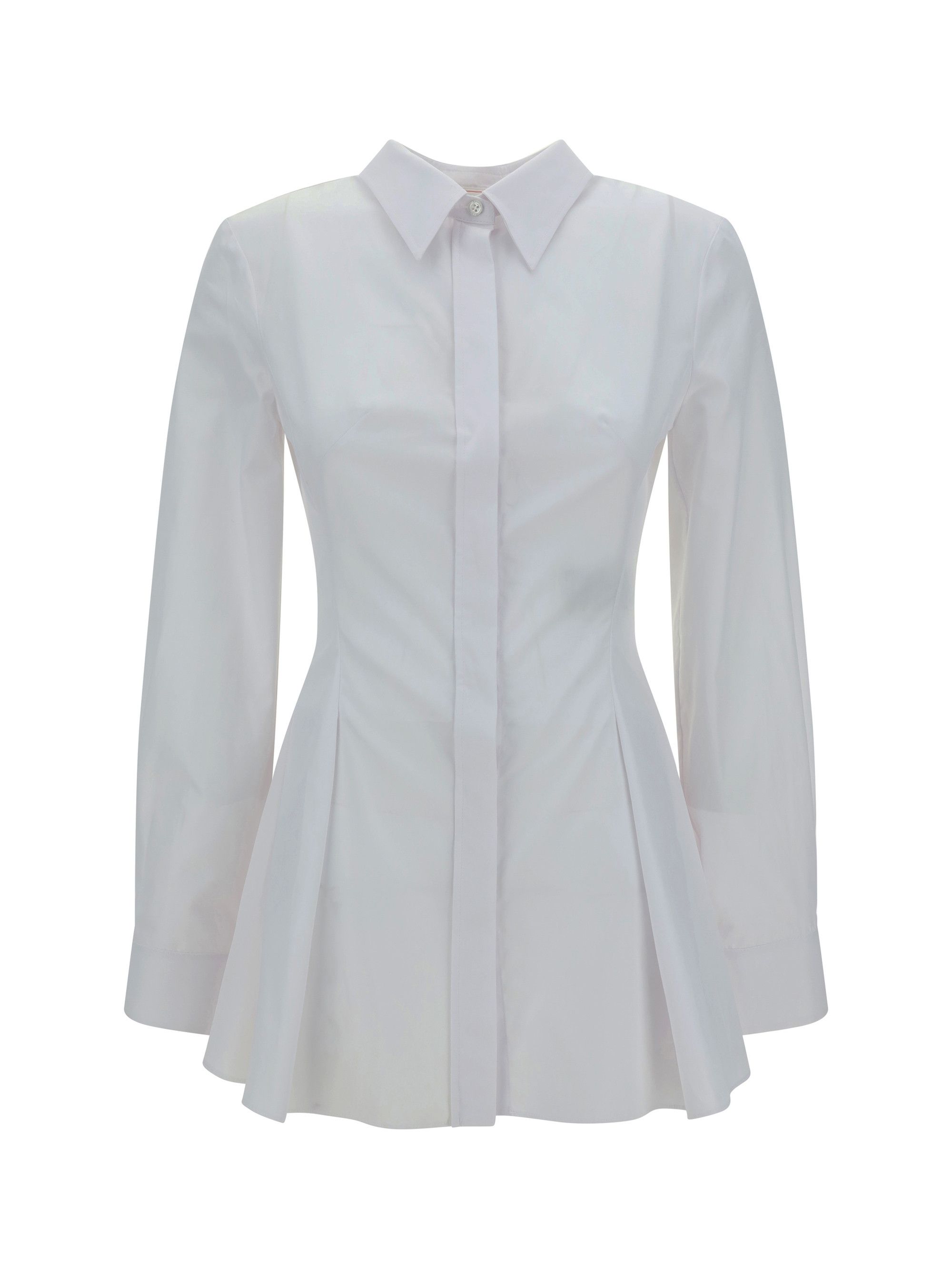 Alexander McQueen Pleatd Peplum Shirt Size S / US 4 / IT 40 - 1 Thumbnail