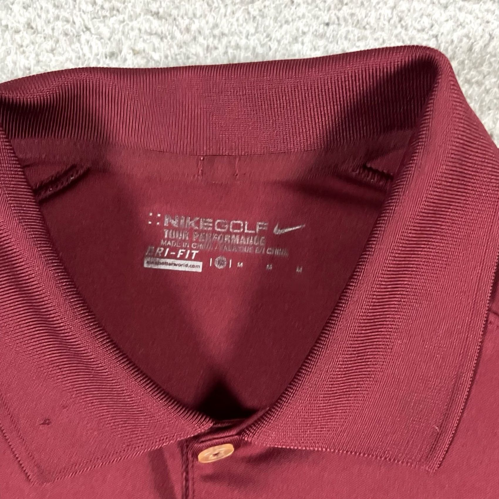 Nike Nike Polo Shirt Mens M Golf Dri-Fit Logo Classic Red Short Sleeve"} Size US M / EU 48-50 / 2 - 4 Thumbnail