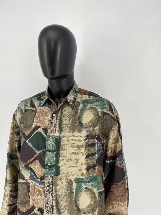 Other Vintage Y2K Hawaiian Pure Silk Art Shirt Streetwear Style Size US L / EU 52-54 / 3 - 1 Thumbnail