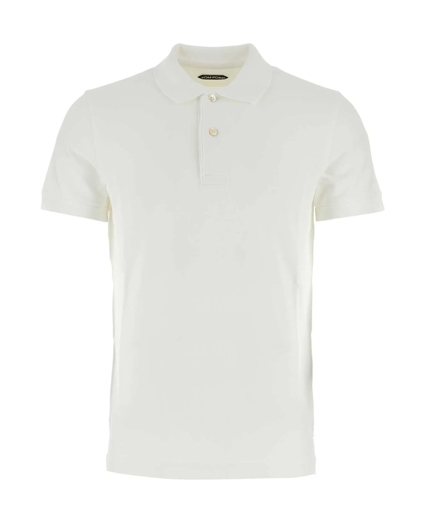o1s22i1n0125 Cotton Polo Shirt in White