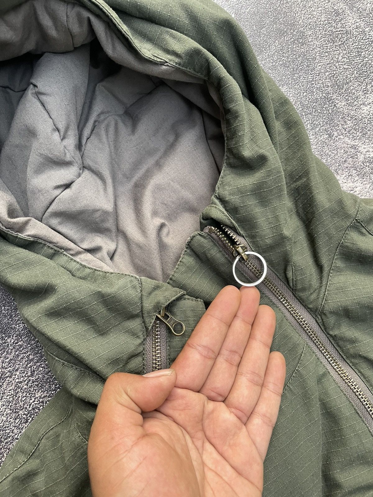 Japanese Brand Kriff Mayer Hinoko Anorak Asymetrical Zipper Military Jacket Size US L / EU 52-54 / 3 - 16 Thumbnail
