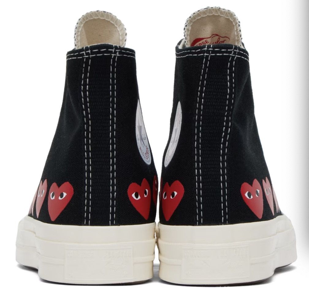 Comme des Garcons PLAY COMME des GARÇONS PLAY Converse Chuck 70 Heart Sneakers Size US 7.5 / IT 37.5 - 2 Thumbnail