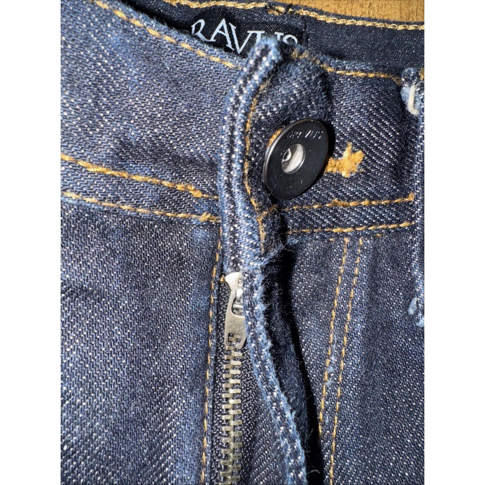 Dravus Dravus Men’s Red Line Selvedge Raw Denim 32x33 Dark Indigo Size US 32 / EU 48 - 8 Thumbnail