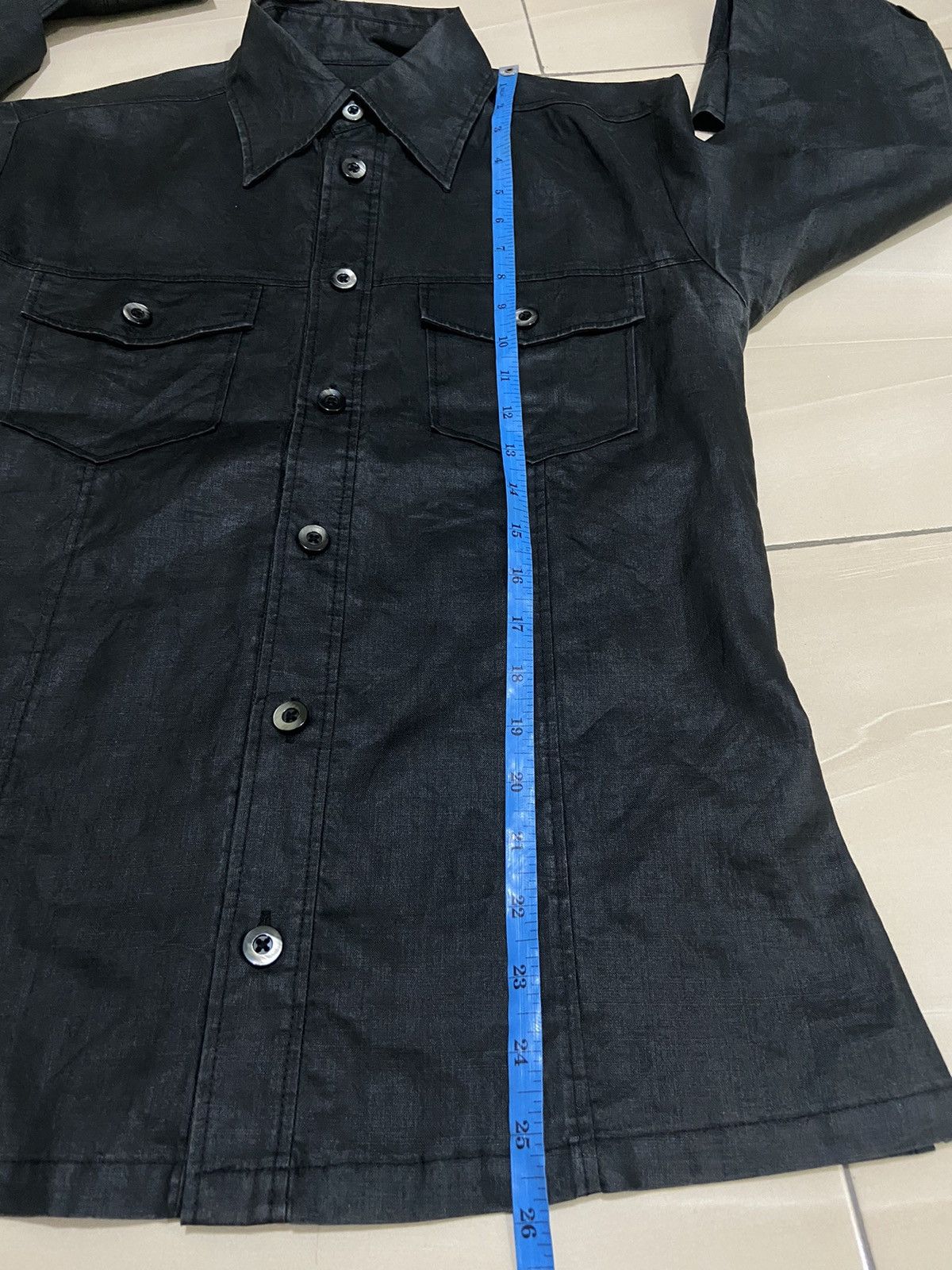 5351 POUR LES HOMMES × Japanese Brand × Vintage 5351 Pour Les Hommes Linen Shirt Size US S / EU 44-46 / 1 - 10 Thumbnail