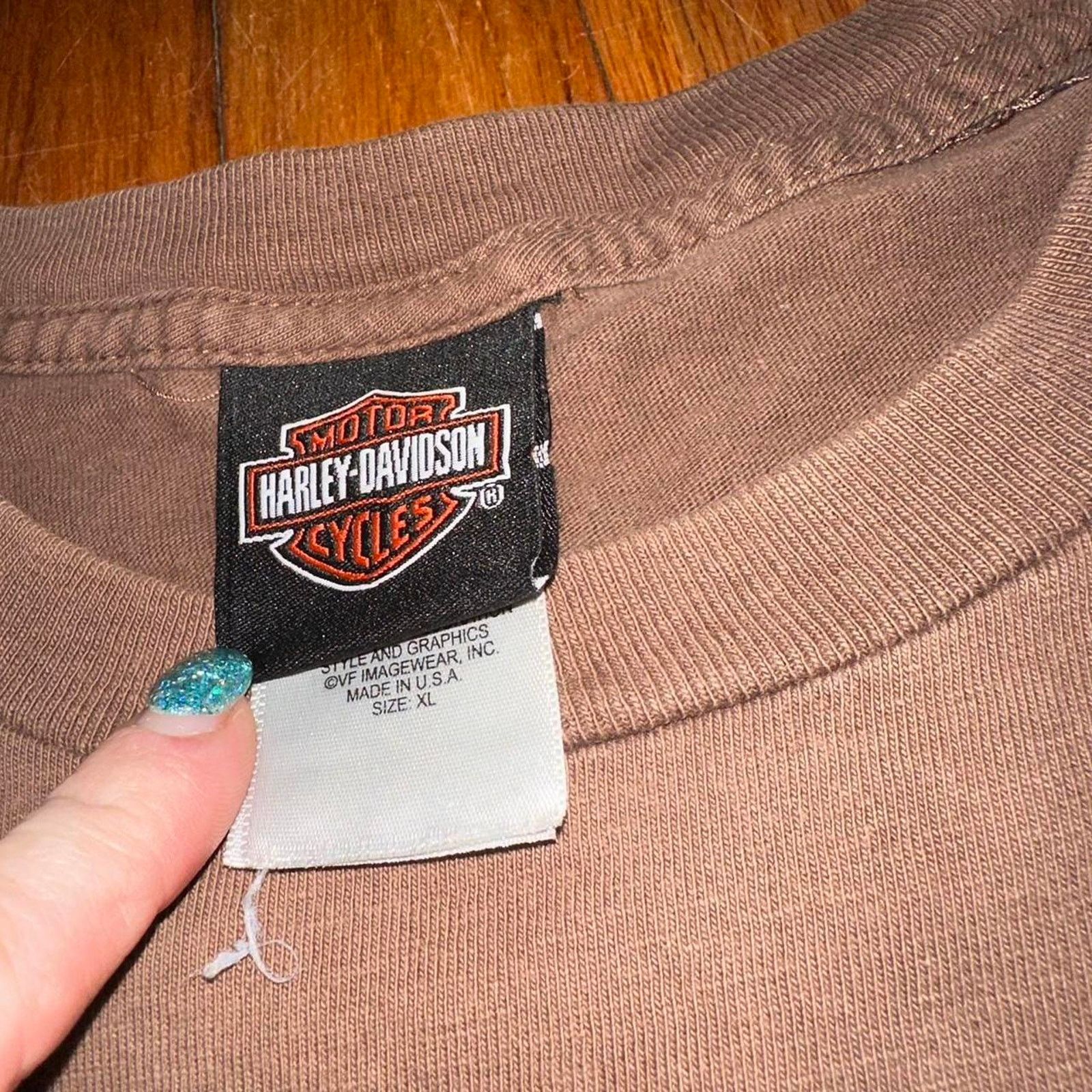 Harley Davidson × Vintage Harley Davidson Motorcycles Ray Price of Raleigh NC Tee XL Size US XL / EU 56 / 4 - 6 Thumbnail