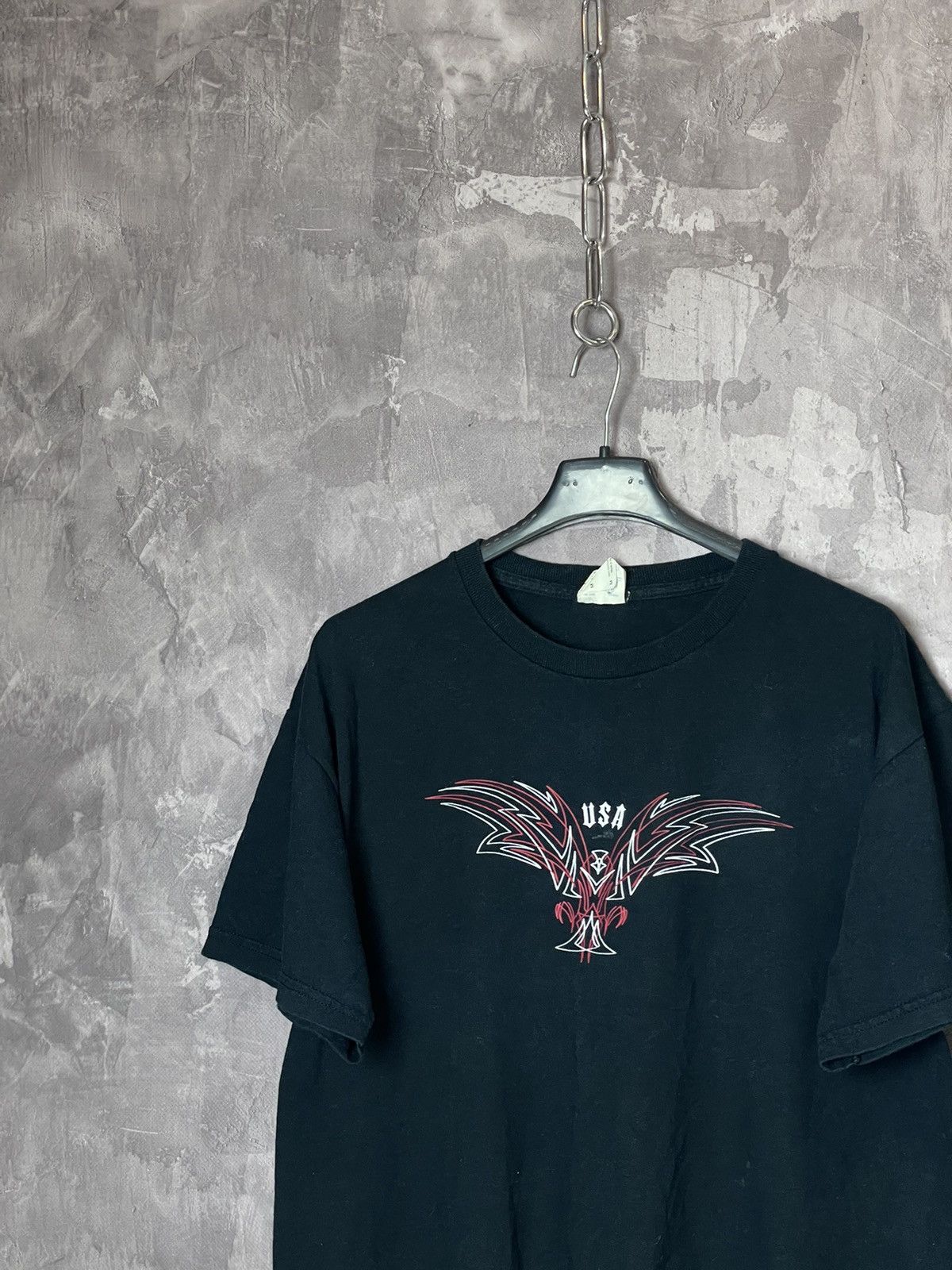 Vintage Vintage Y2k 00s Tribal Rave Black Rock Metal Tshirt Size US M / EU 48-50 / 2 - 2 Thumbnail