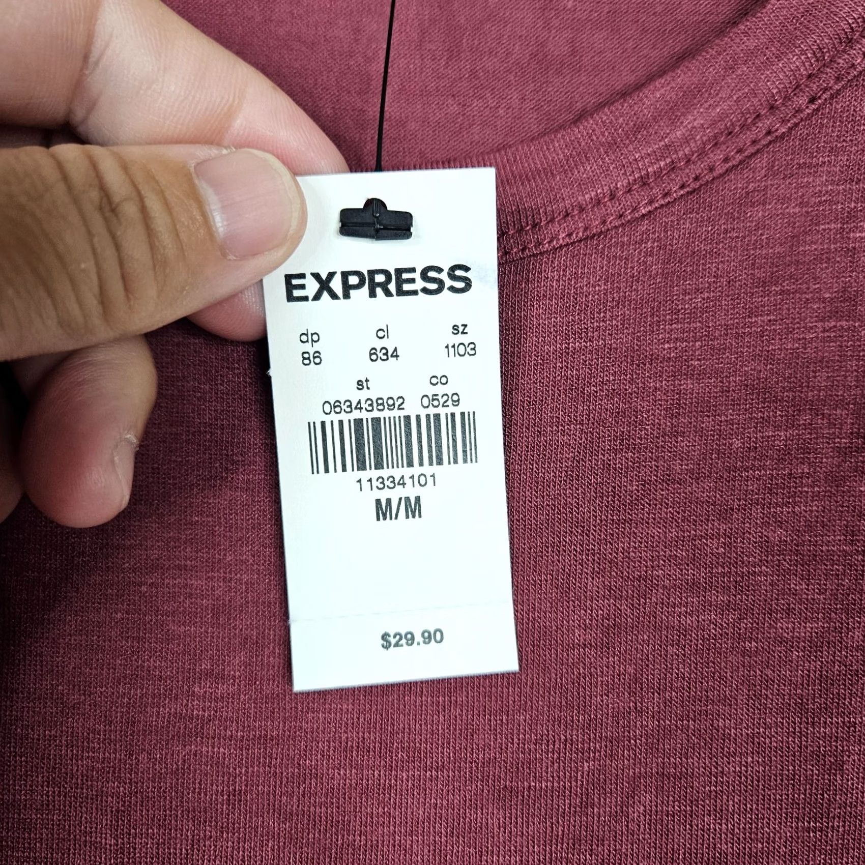 Express Express Size M Frill Lace Trim Round Neck Red Short Sleeve Tee NEW Size 32" / US 10 / IT 46 - 6 Thumbnail