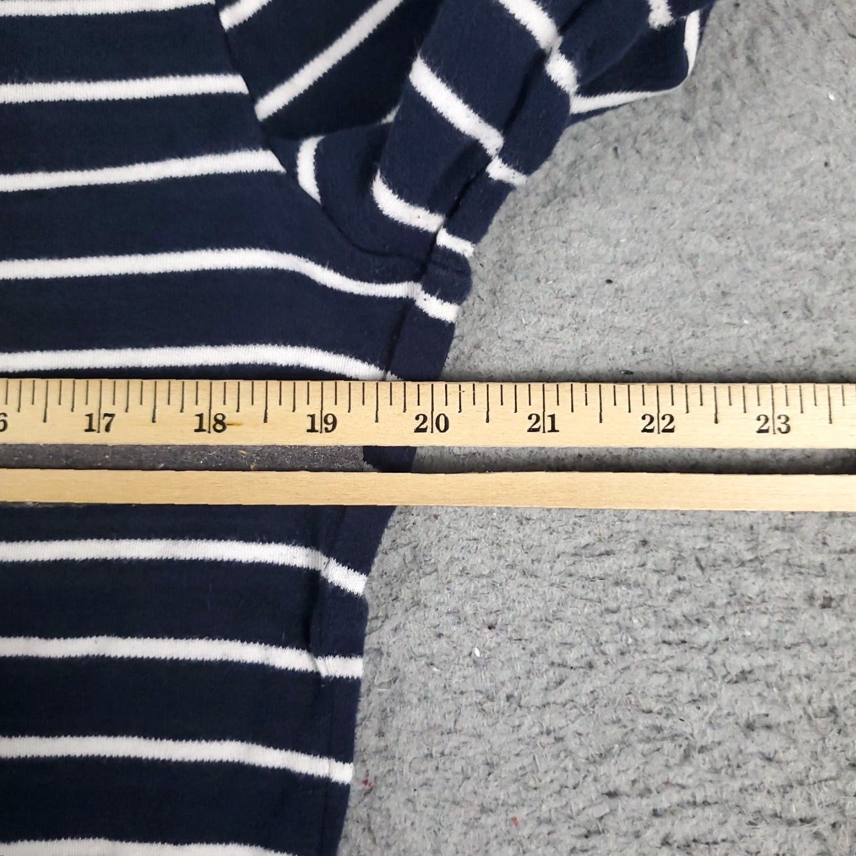 Nautica VINTAGE Nautica T-Shirt Women Large Blue White Striped Casual Long Sleeve Shirts American 90s Womens Size L / US 10 / IT 46 - 7 Thumbnail