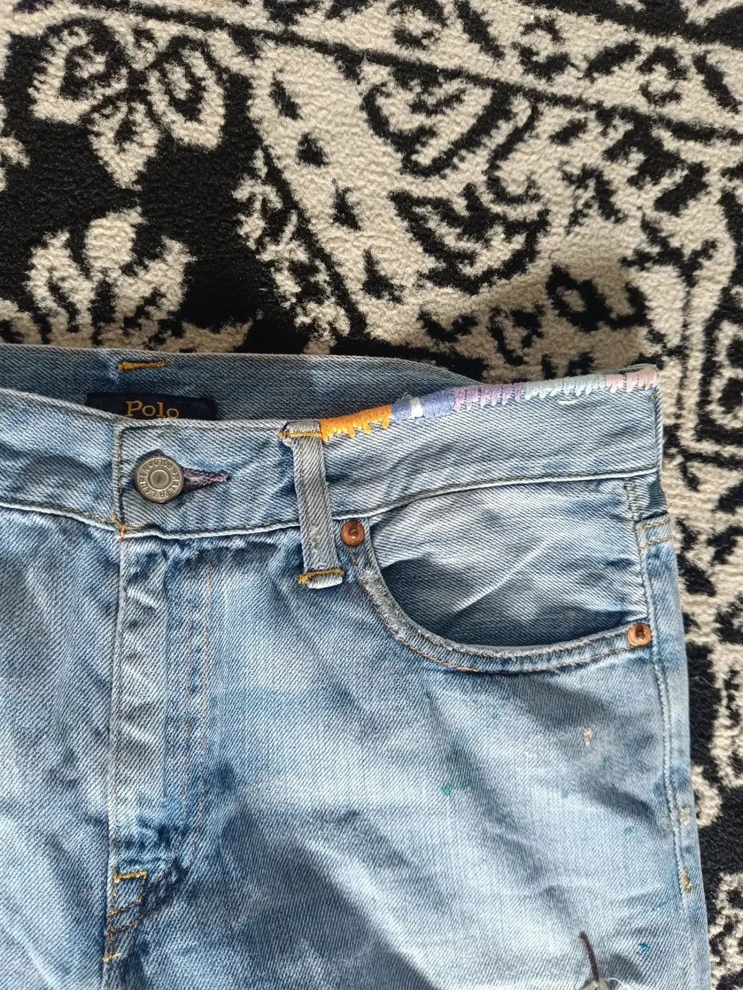 Polo Ralph Lauren Polo Splash Ink Jeans Size US 31 - 10 Thumbnail