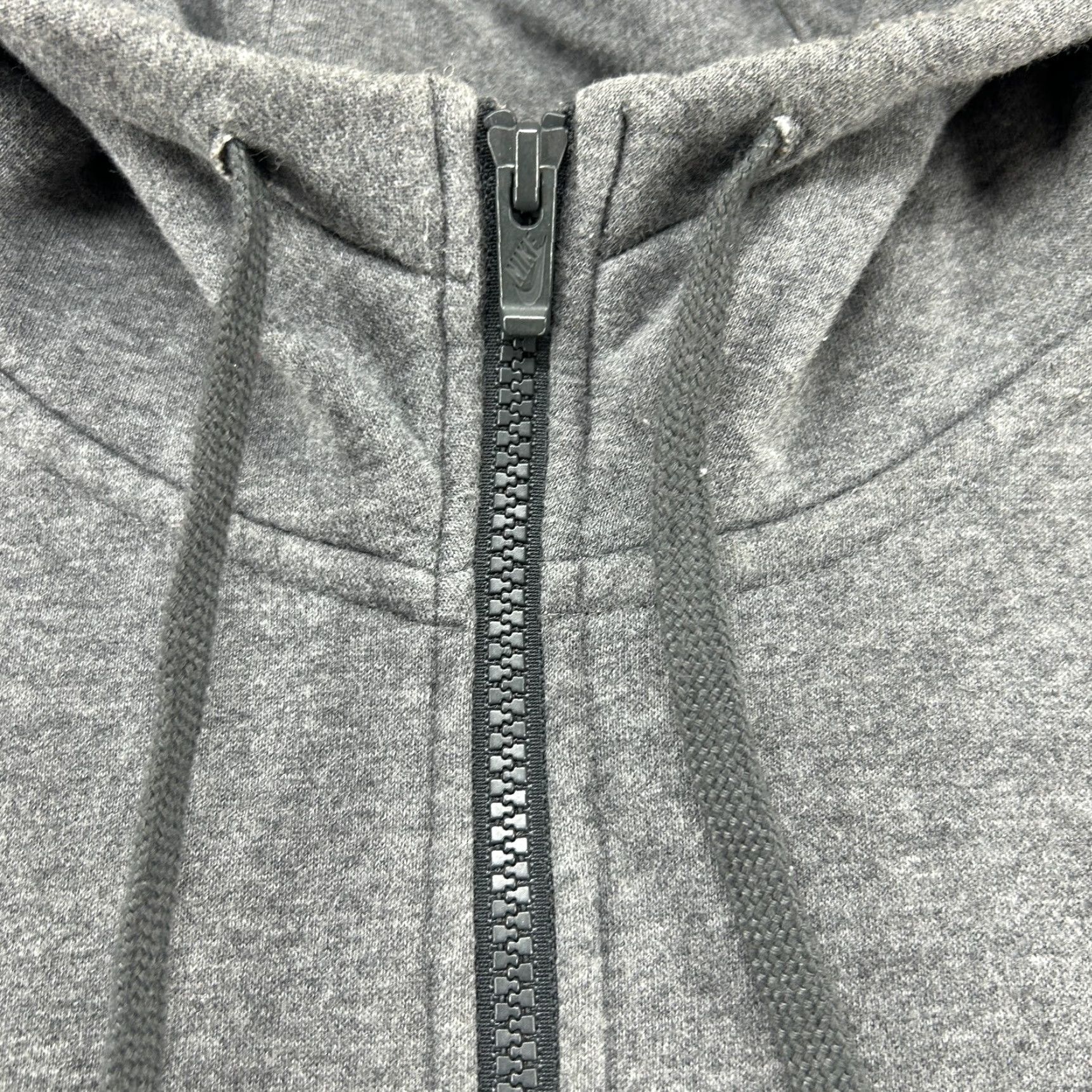Nike Nike Hoodie Mens 2XL Grey Full Zip Sweatshirt Swoosh Club Fleece Cotton Polyester Heather Size US XXL / EU 58 / 5 - 5 Thumbnail