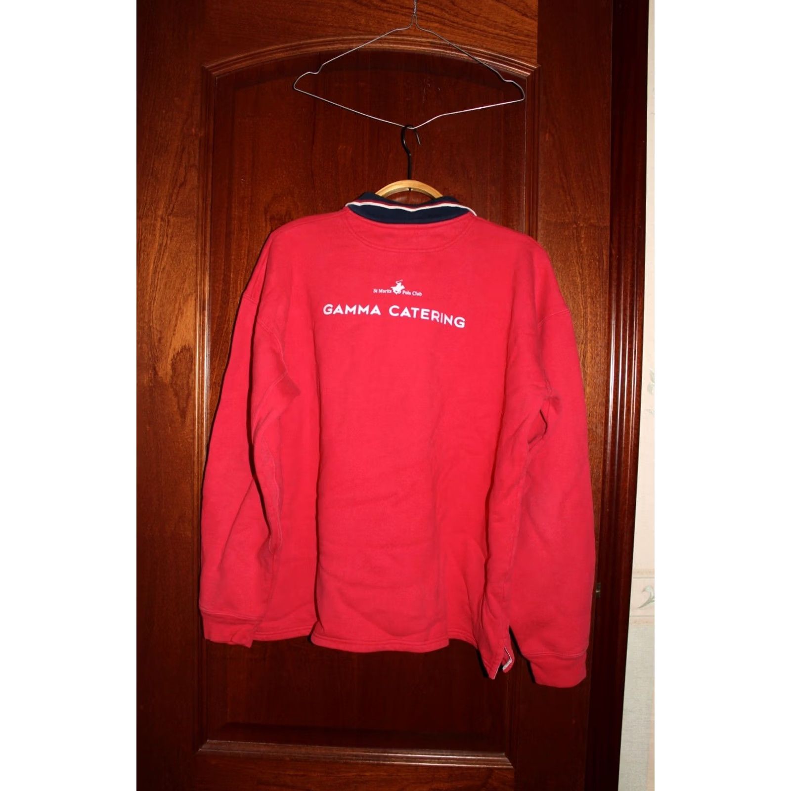 Vintage Vintage Polo jersey shirt Winter USA Polo Team 1990's L Red Mens Polo shirt Size US L / EU 52-54 / 3 - 5 Thumbnail