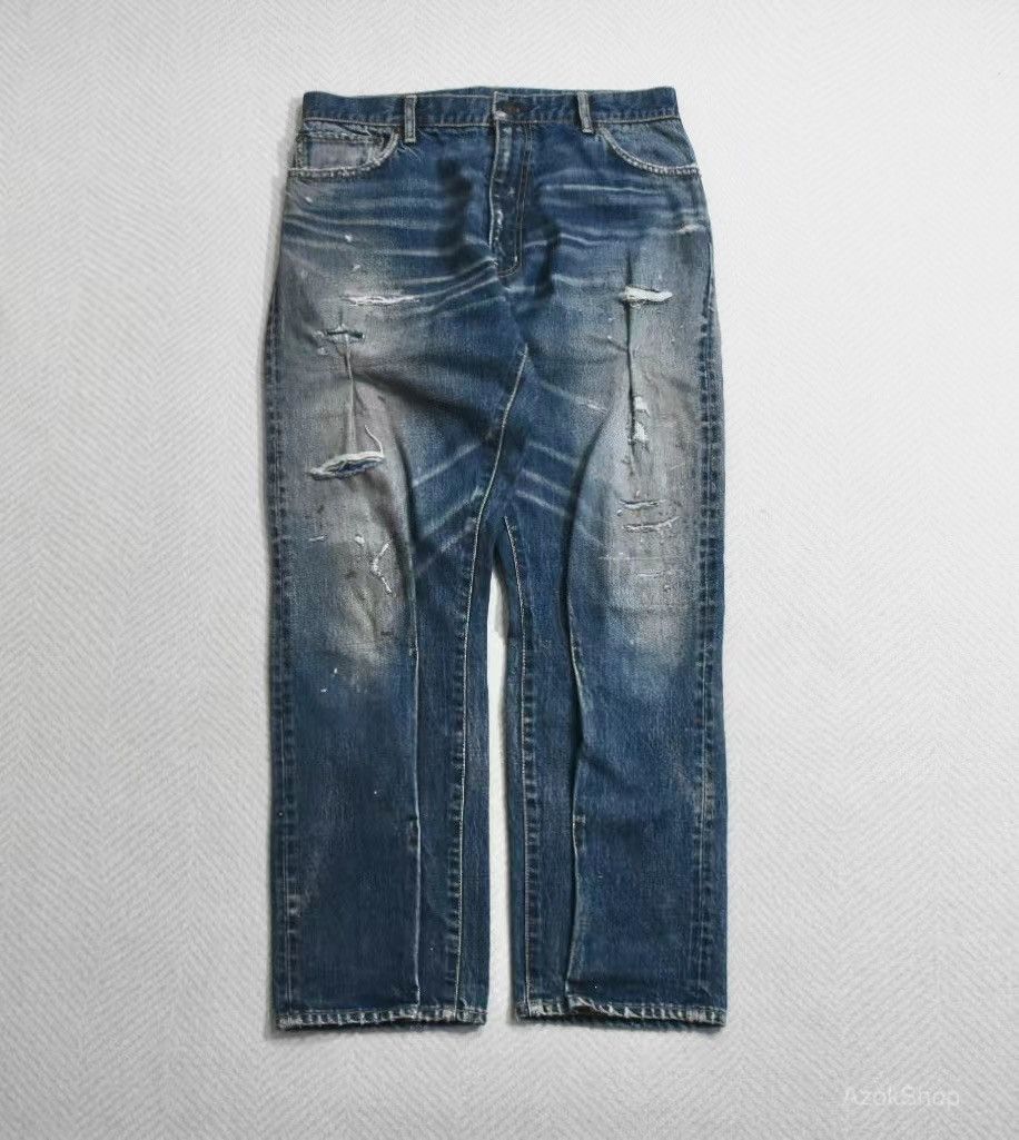 image of Visvim 21Ss Journeyman Pants Tacked D27 in Denim, Men's (Size 36)