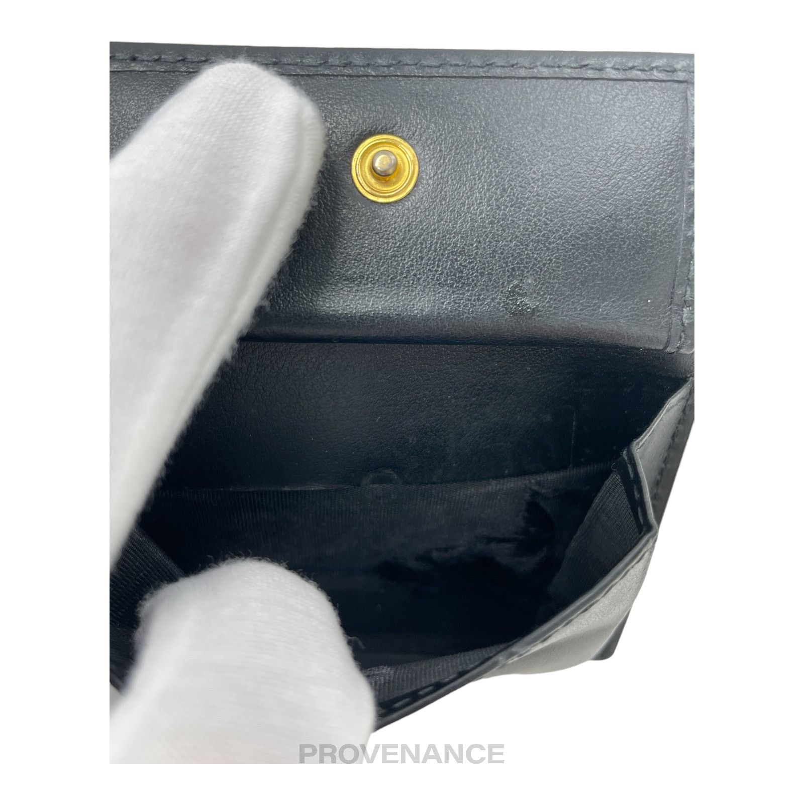 Gucci 🔴 Gucci Embossed Bifold Wallet - Black Size ONE SIZE - 10 Thumbnail