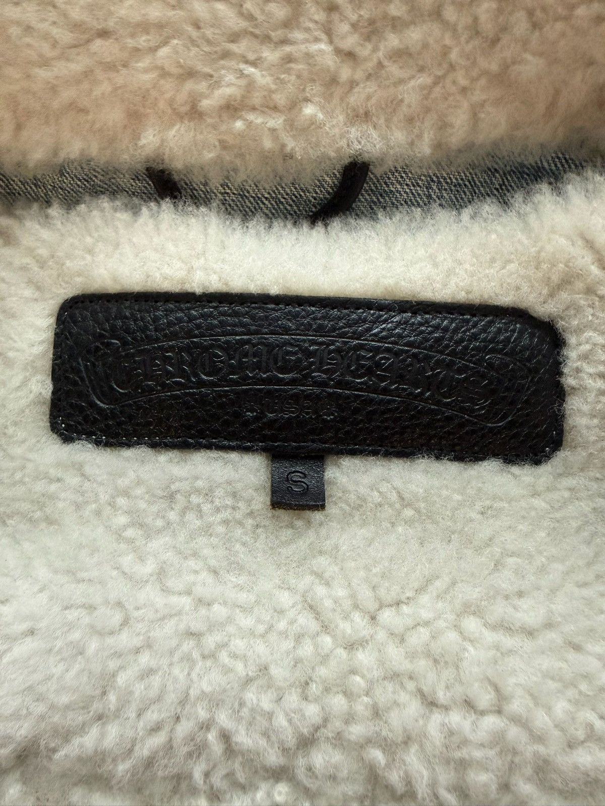 Chrome Hearts Chrome Hearts Blue Removeable Shearling Denim Jacket Size US S / EU 44-46 / 1 - 7 Thumbnail
