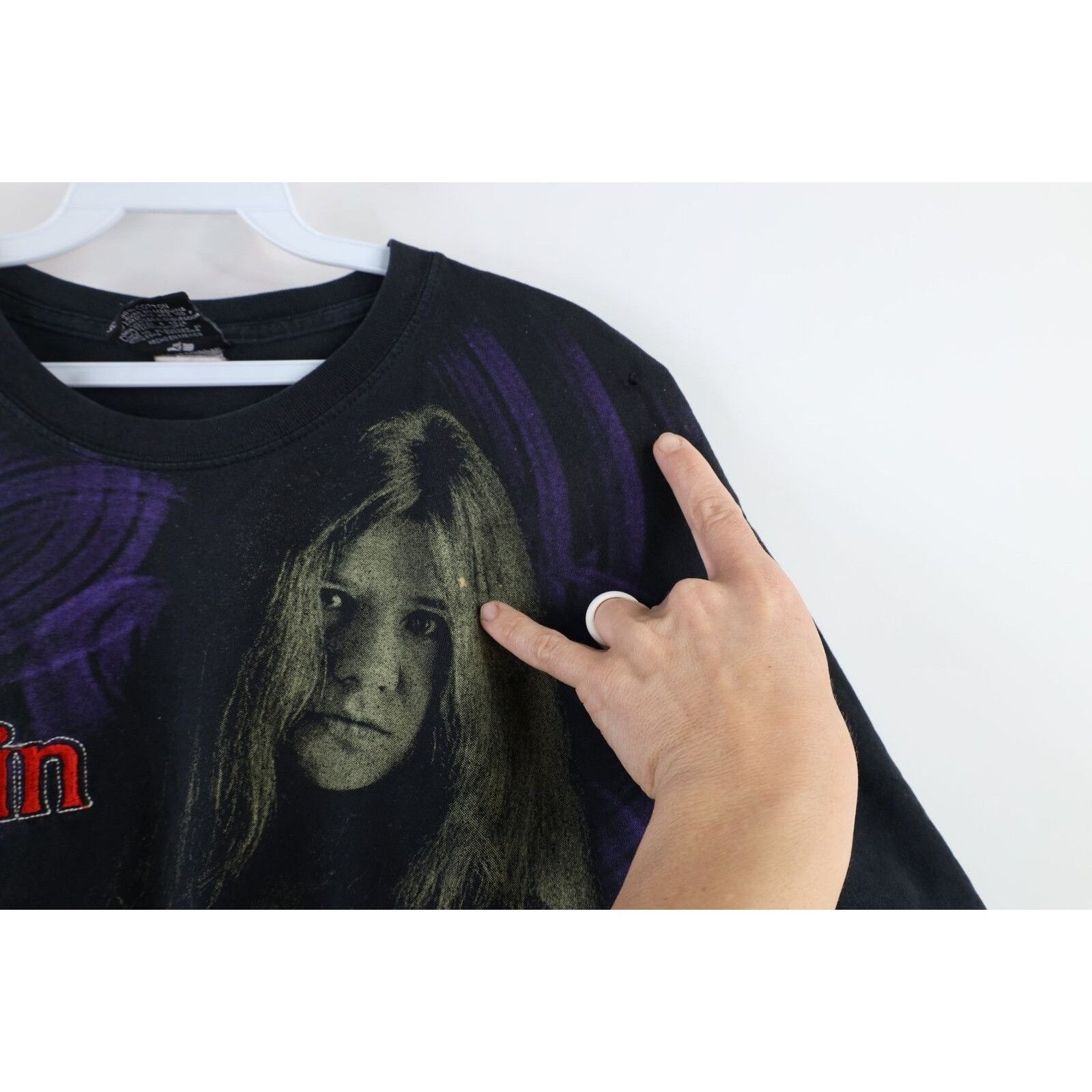 Vintage Vintage Distressed Janis Joplin Standing Nude Band T-Shirt Size US M / EU 48-50 / 2 - 7 Thumbnail