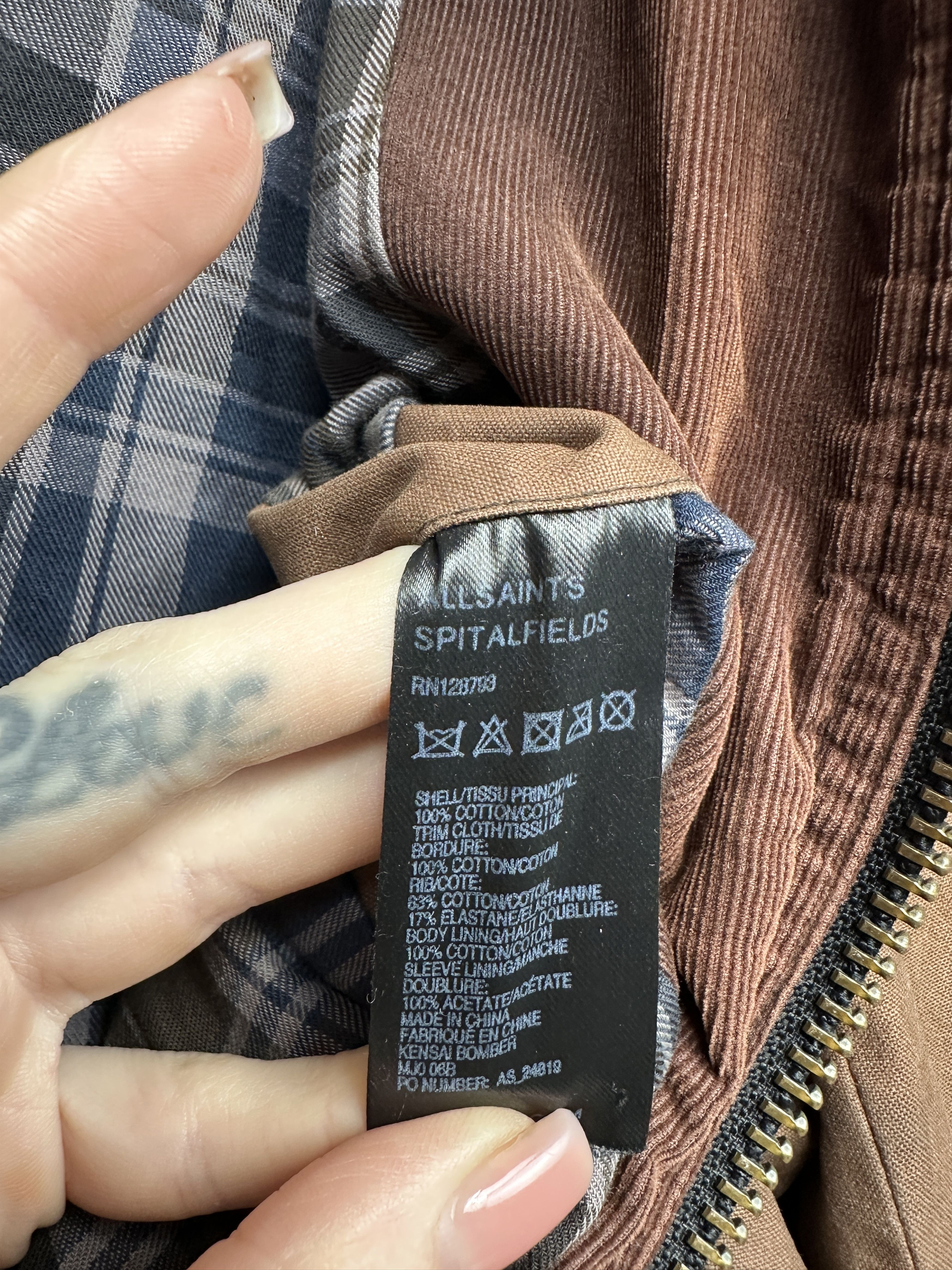 Allsaints Allsaints Mens Kensai Bomber Jacket Size US S / EU 44-46 / 1 - 8 Thumbnail