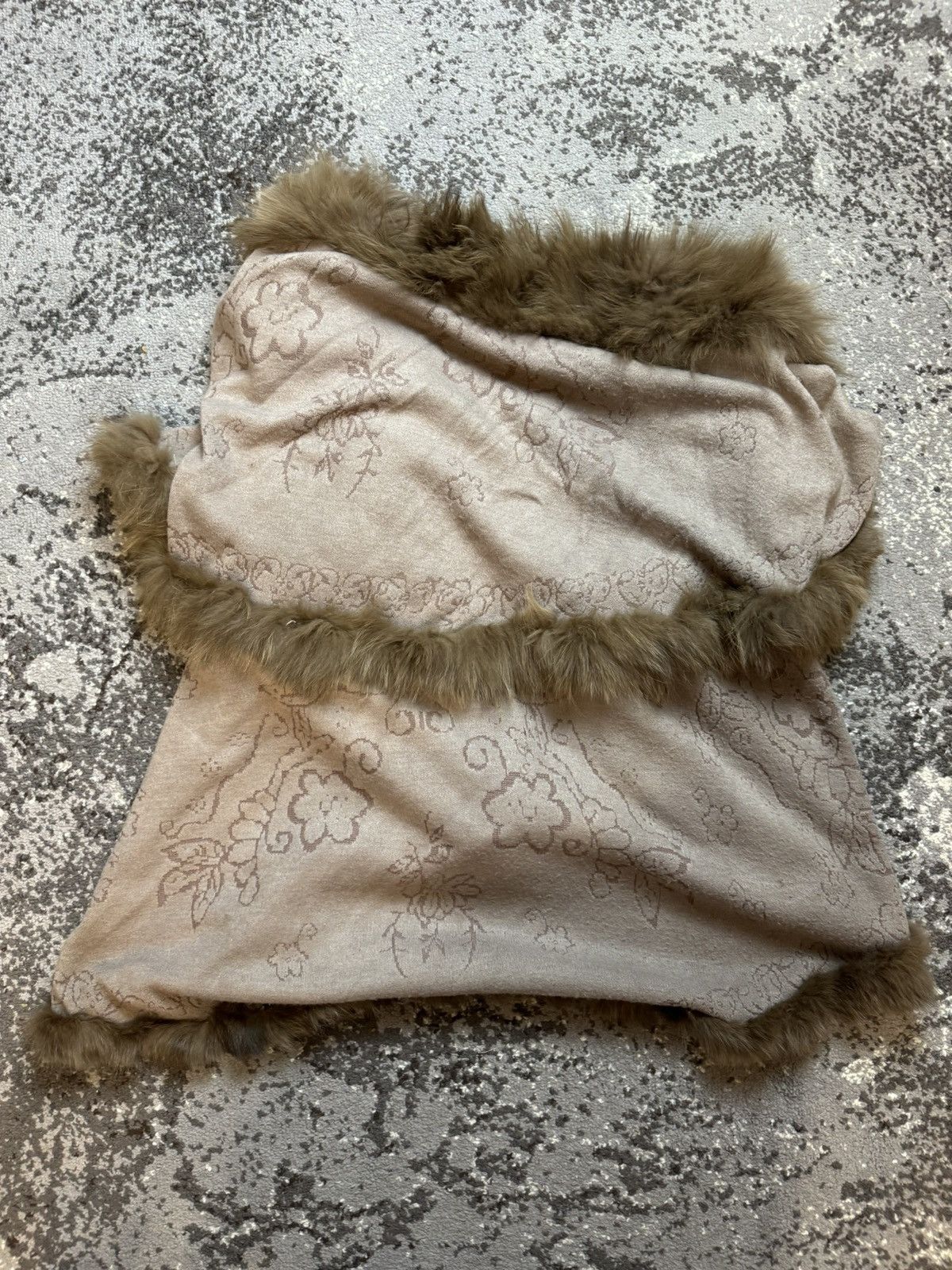 If Six Was Nine × Vintage Vintage Y2K Fuzzy Fur Opium Poncho Avantgarde Mid Jacket Size US M / EU 48-50 / 2 - 10 Thumbnail