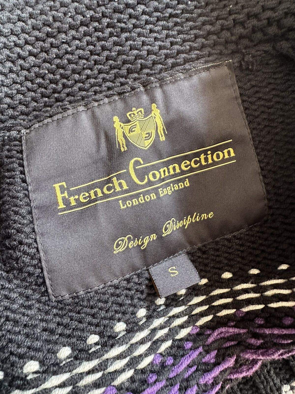 French Connection × Vintage Rare FCUK wool knitted zipper sweater Size US L / EU 52-54 / 3 - 12 Thumbnail