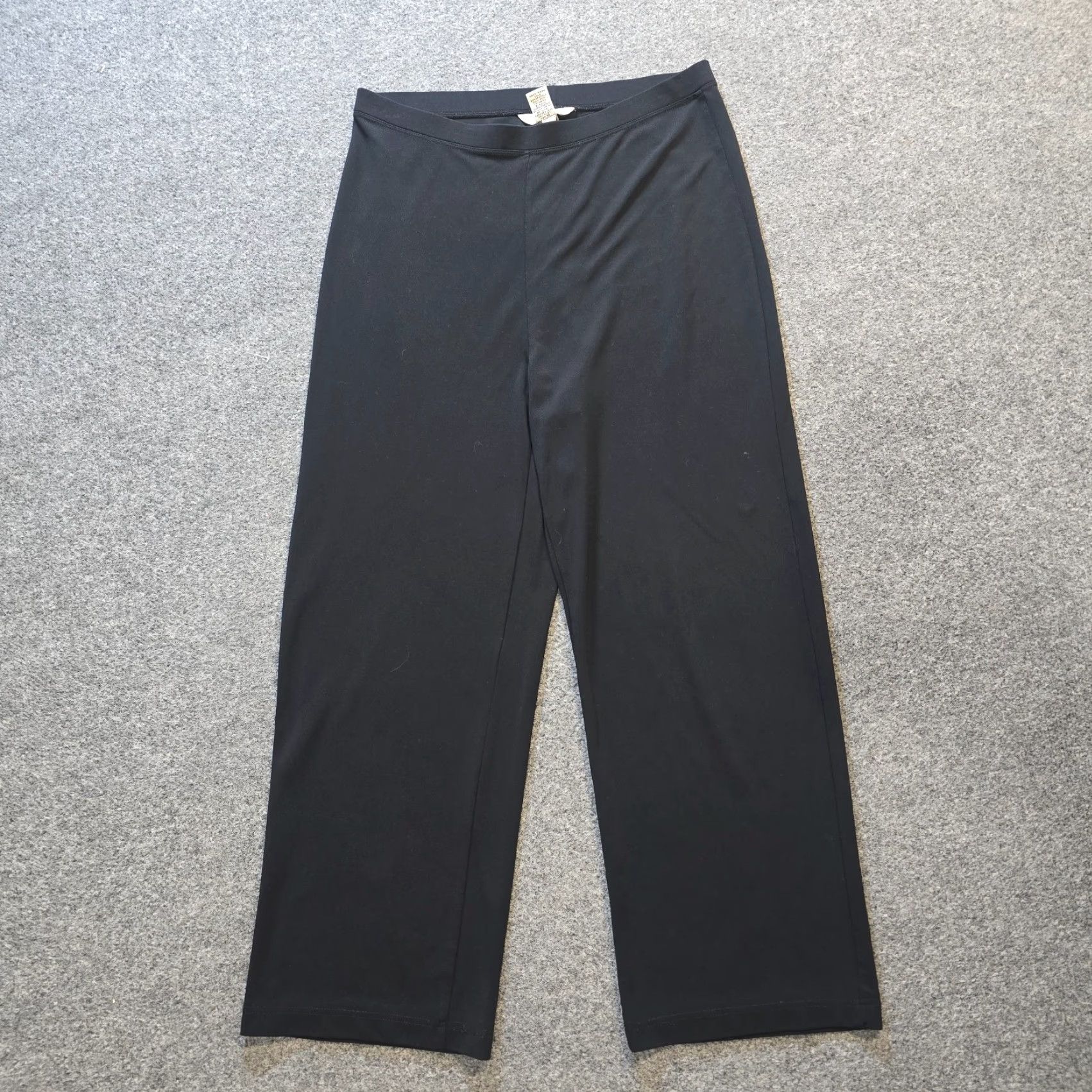 Brooks Brothers Brooks Brothers Pants Womens Size Large Black Wide Leg Stretch Pull On Capsule Size 36" / US 14 / IT 50 - 2 Thumbnail
