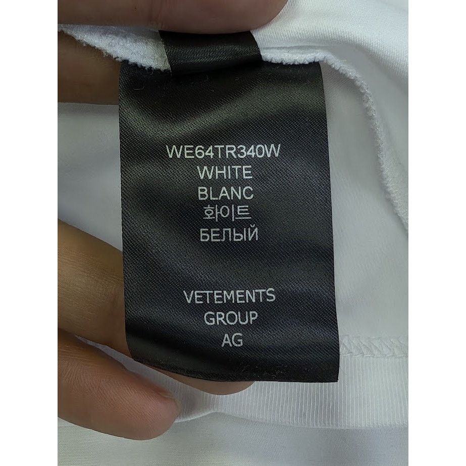 Vetements o1rshd1 Amor Fitted T-Shirt in White Size XL / US 12-14 / IT 48-50 - 14 Thumbnail