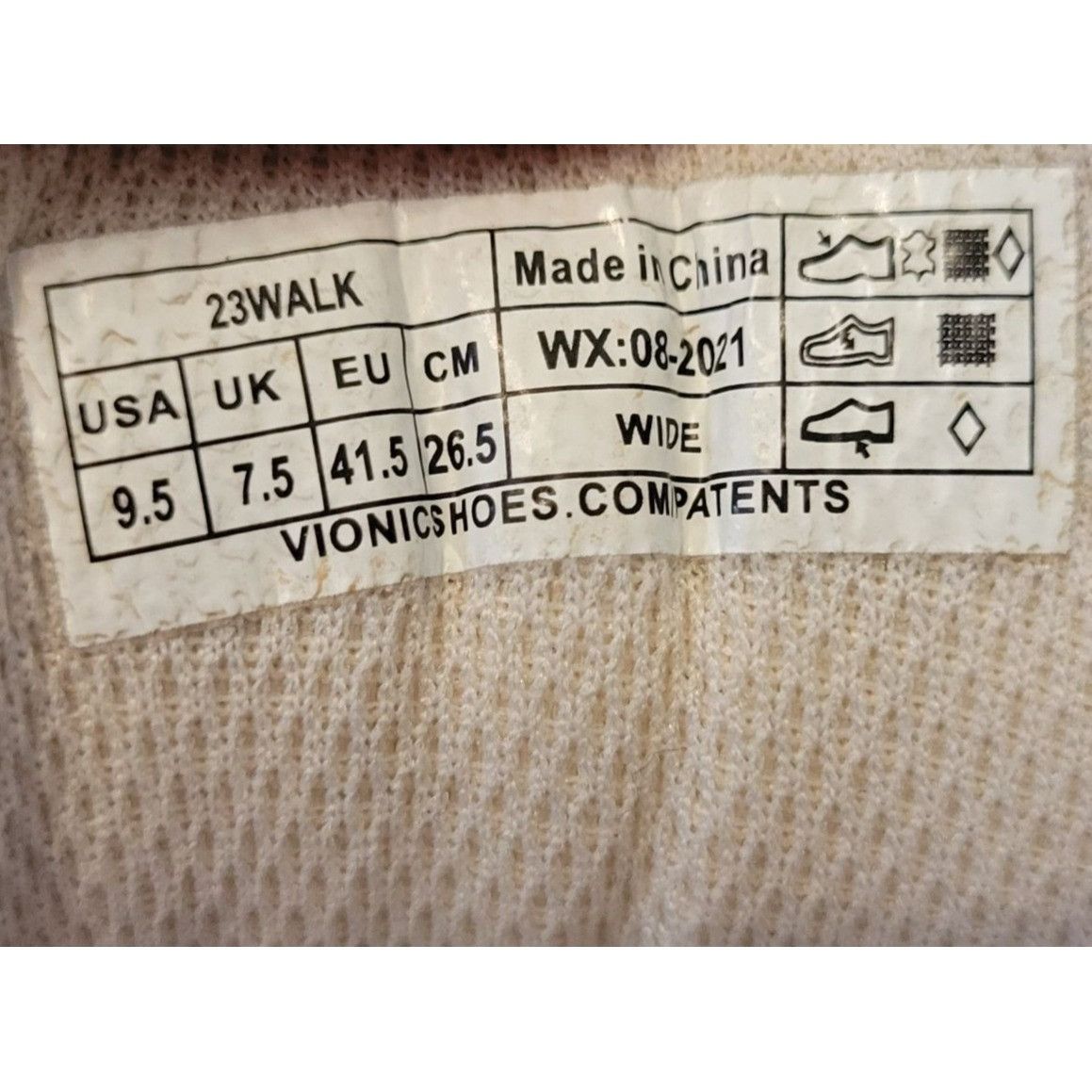 Vionic Vionic Athletic Shoes 9.5W Gray Brown Yellow Mesh Suede Snea Size US 9.5 / IT 39.5 - 3 Thumbnail