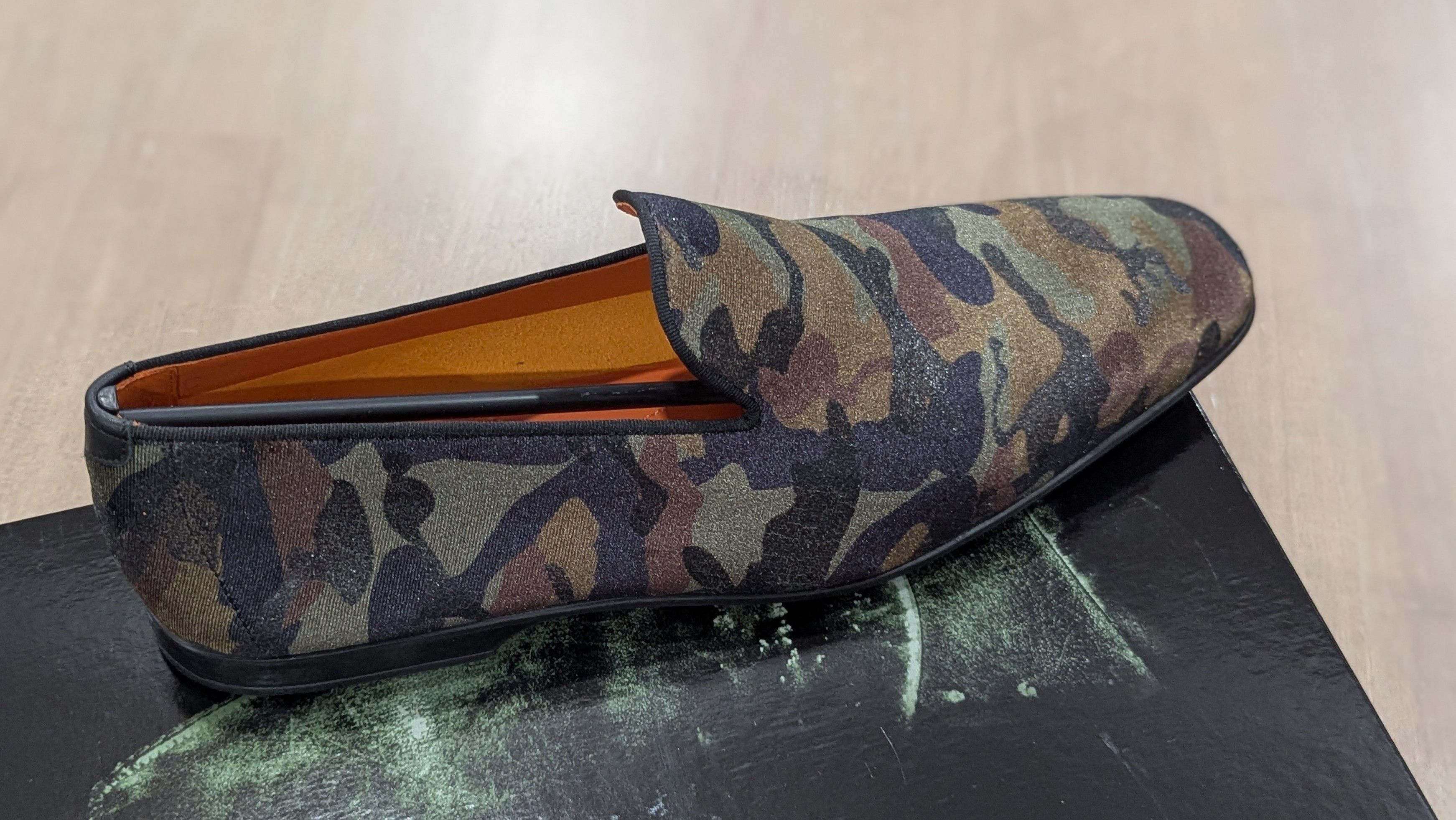 Magnanni Magnanni "Voto" Slip On Penny Loafers Green Camo US 9 Size US 9 / EU 42 - 5 Thumbnail