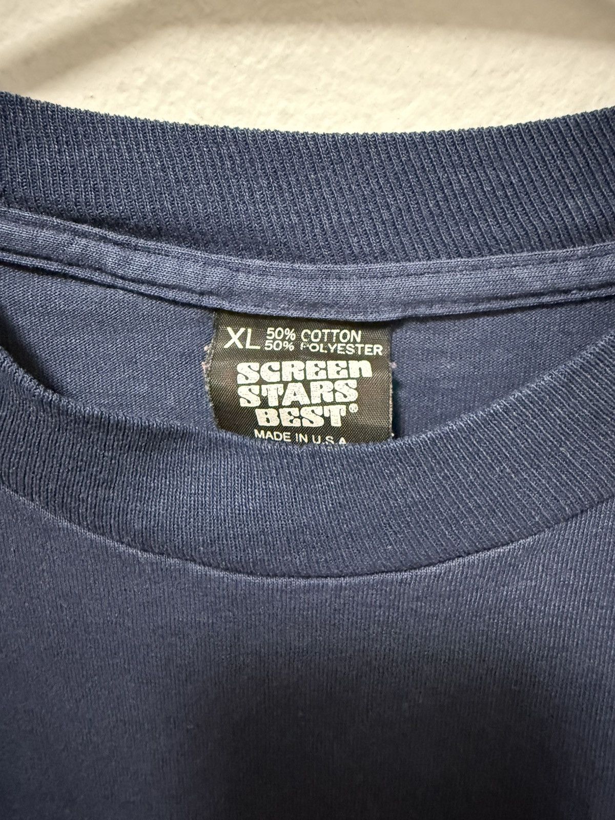 Other Vintage 1992 Single Stitch Navy long sleeve teeshirt Size US XL / EU 56 / 4 - 3 Thumbnail