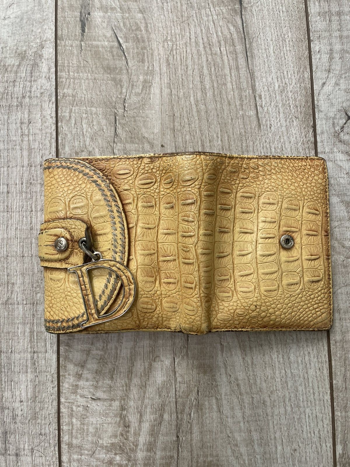 Dior Christian Dior Vintage Wallet Leather Size ONE SIZE - 13 Thumbnail