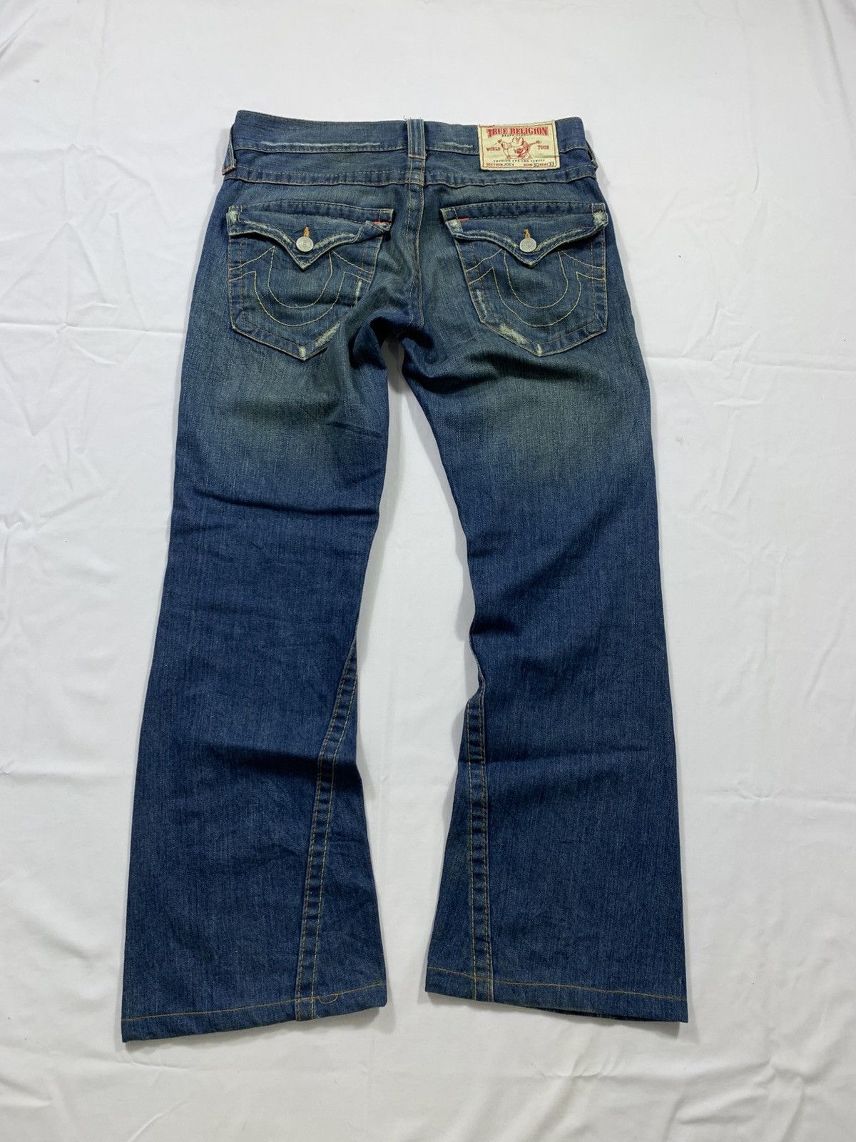 Tornado Mart Vintage True Religion Denim Flered Jeans Size US 32 / EU 48 - 1 Thumbnail
