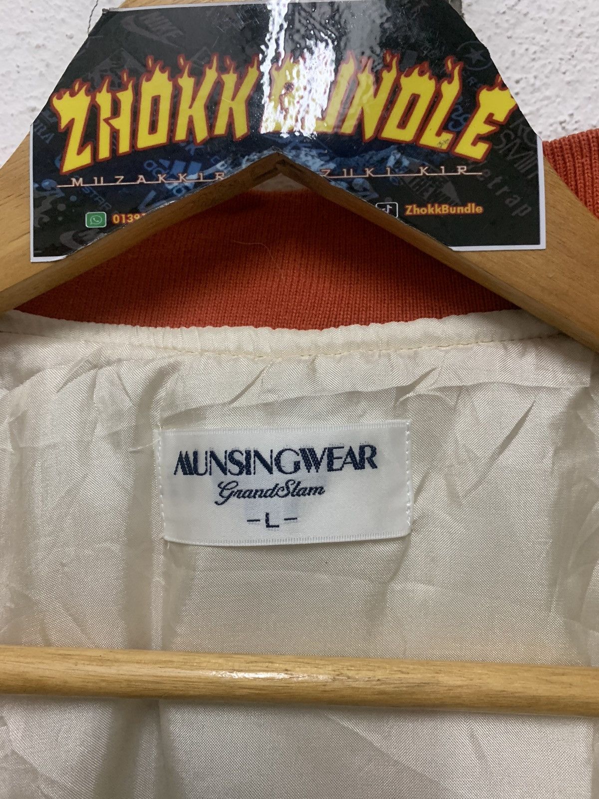 Japanese Brand × Vintage Vintage Munsingwear Bombers Jacket Nice Design Size L / US 10 / IT 46 - 8 Thumbnail