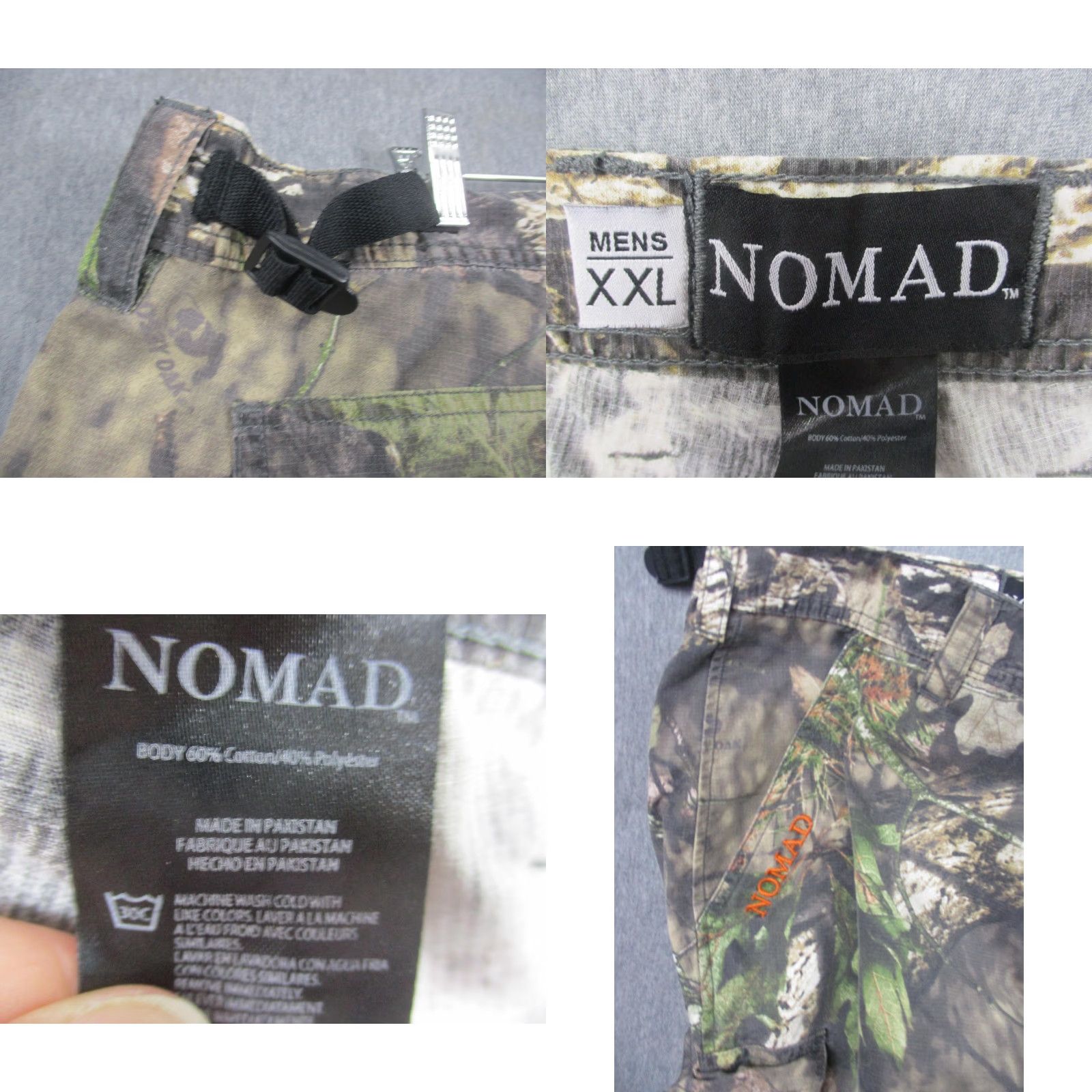 Nomad Nomad Pants Mens 2XL Camo Cargo Ripstop Mossy Oak Adjustable Waist Hunting Size US 39 - 8 Thumbnail